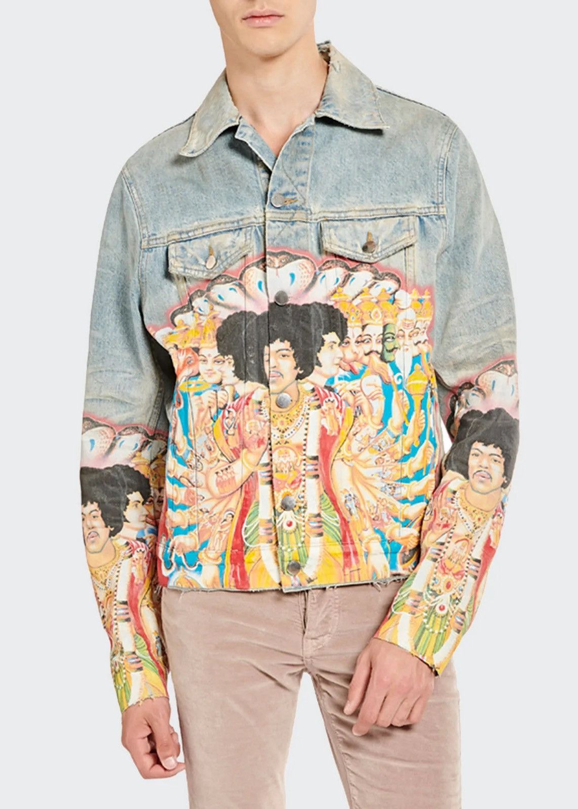 Amiri Amiri Jimi Hendrix Denim Jacket Size US L / EU 52-54 / 3 - 7 Thumbnail