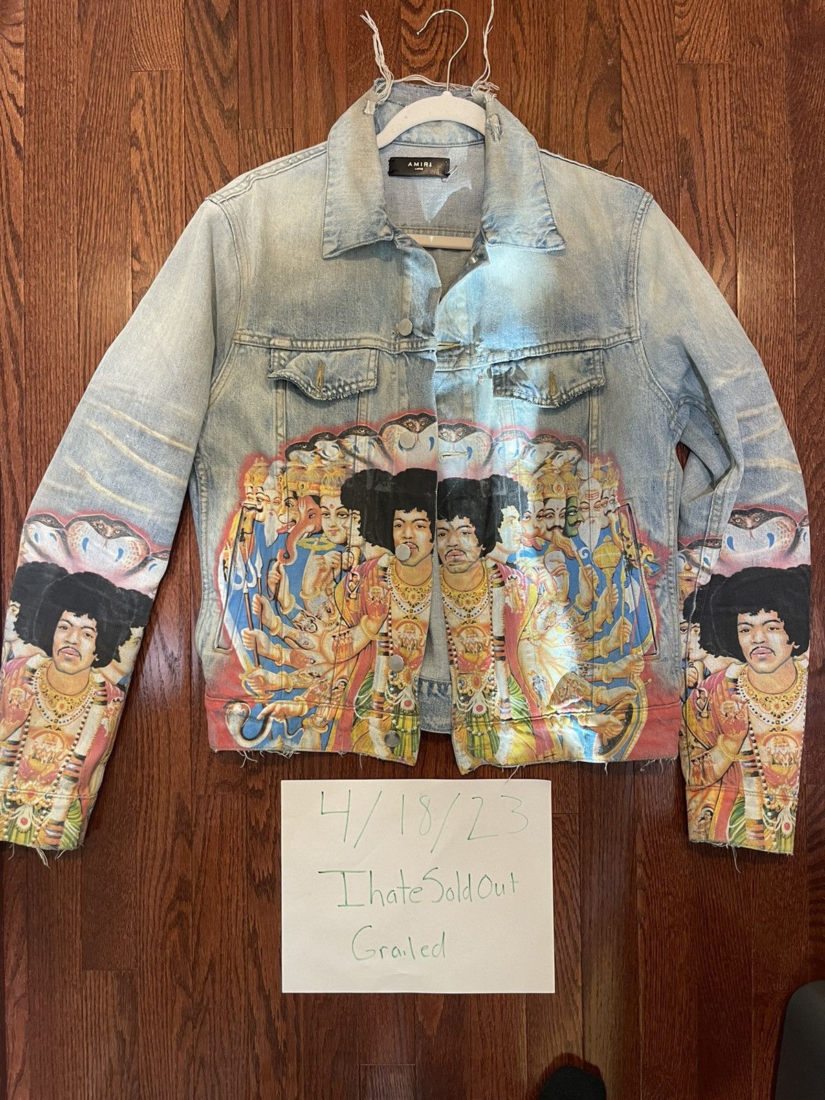 Amiri Amiri Jimi Hendrix Denim Jacket Size US L / EU 52-54 / 3 - 1 Thumbnail