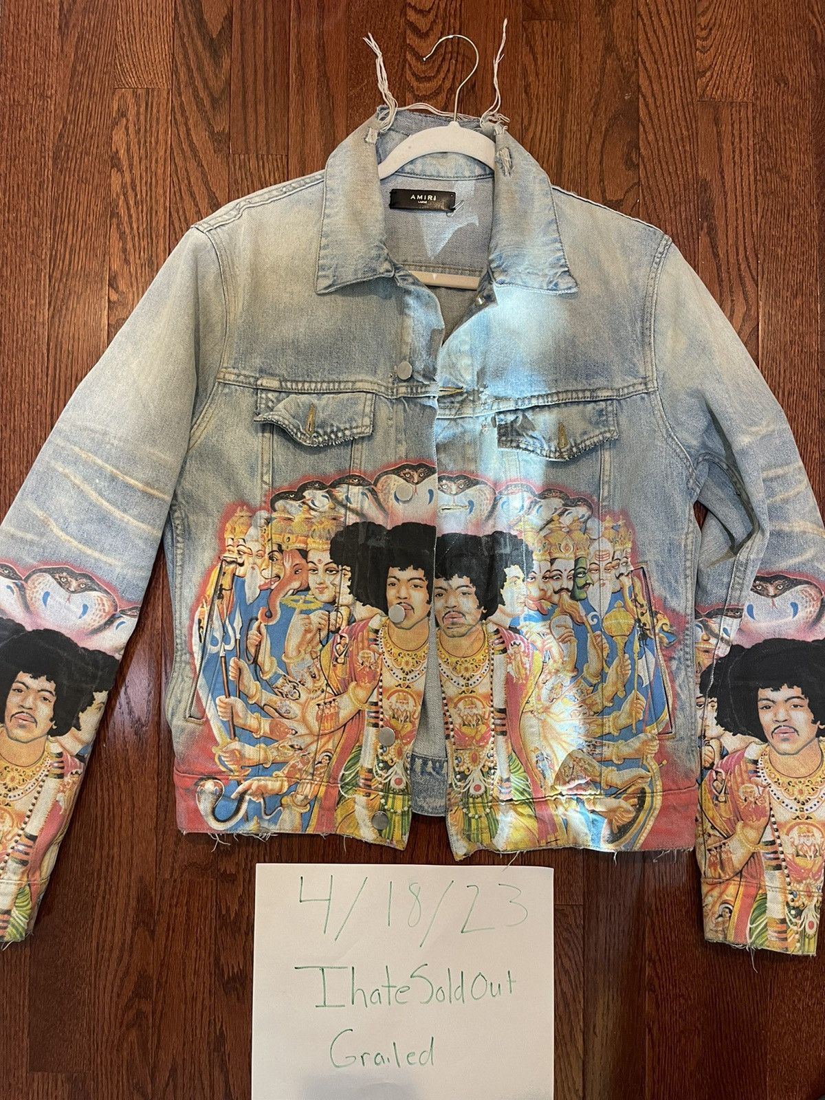 Amiri Amiri Jimi Hendrix Denim Jacket Size US L / EU 52-54 / 3 - 2 Thumbnail