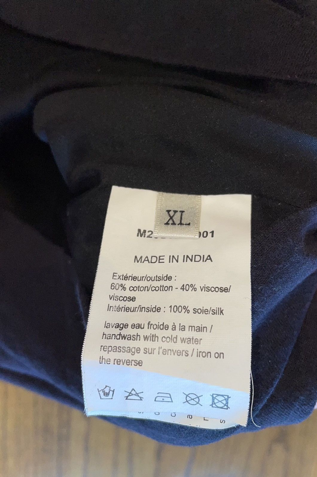 Lanvin Navy Hoodie Circa 2011 (Brand New W Tag) lined in 100% Silk Size US XL / EU 56 / 4 - 11 Thumbnail