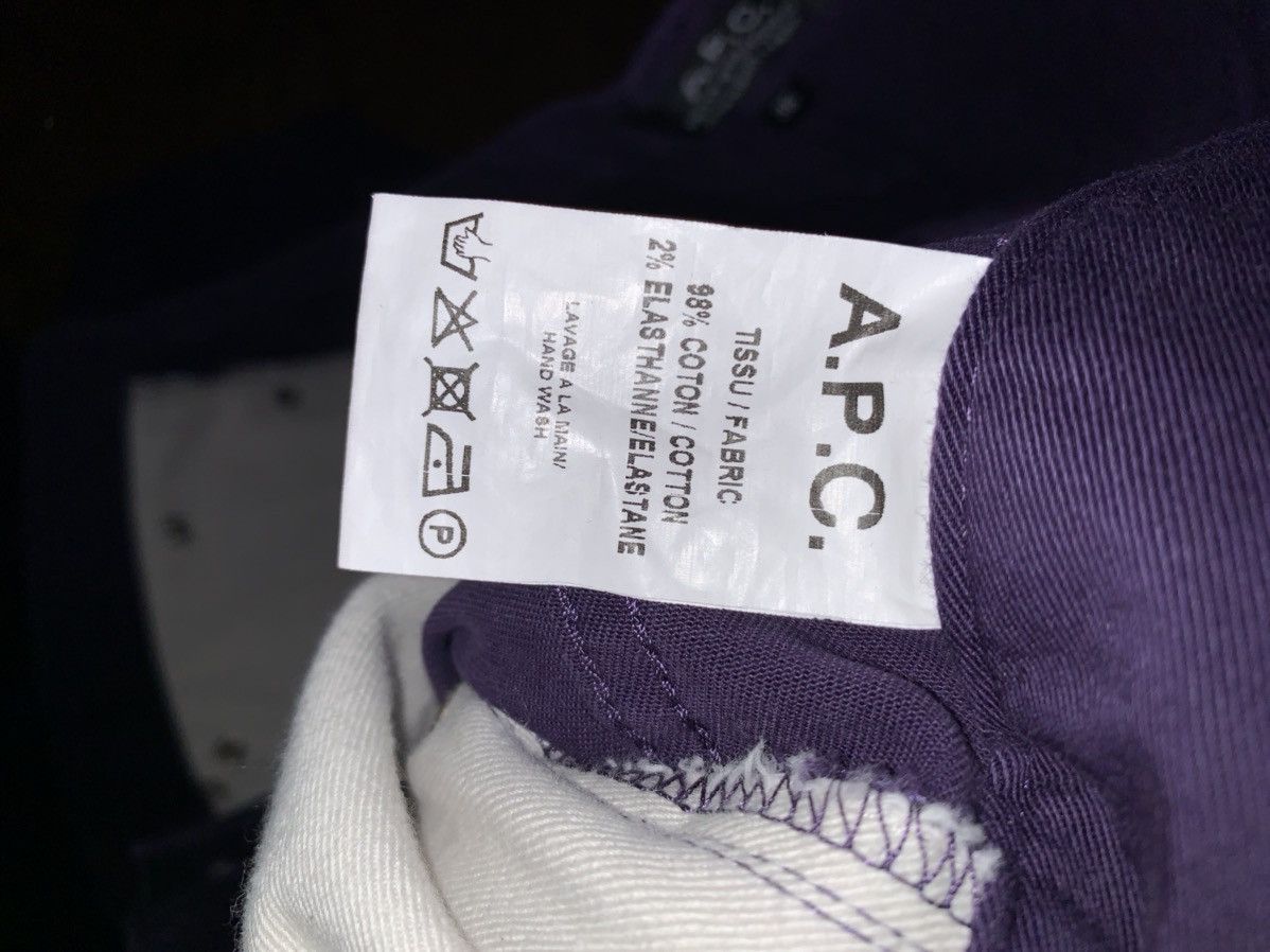 A.P.C. A.P.C Petite Standard Purple Cotton/Denim Pant 36 Size US 36 / EU 52 - 3 Thumbnail