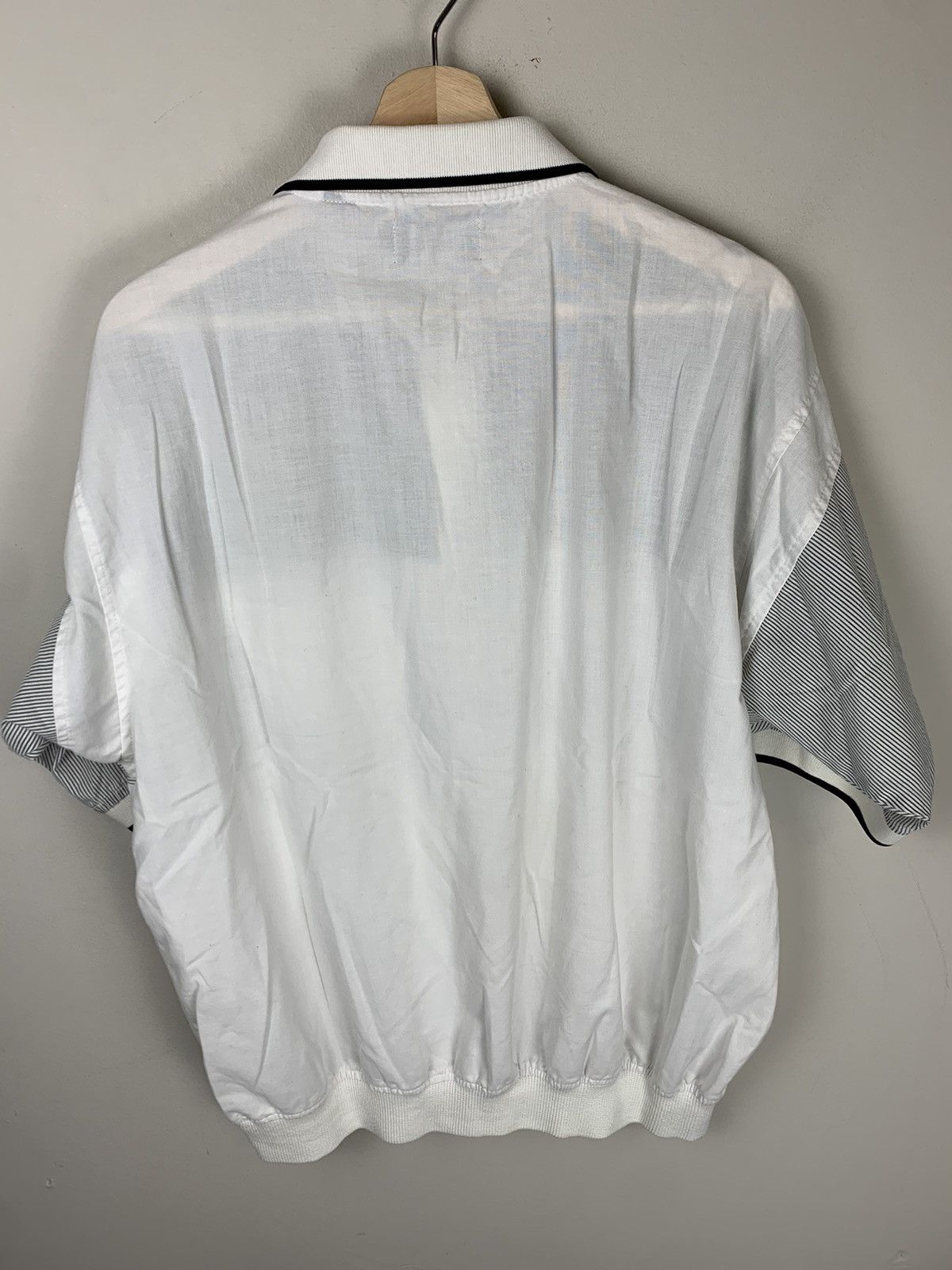 Vintage Vintage Members Only Patchwork Half Button Polo Size US XL / EU 56 / 4 - 3 Thumbnail