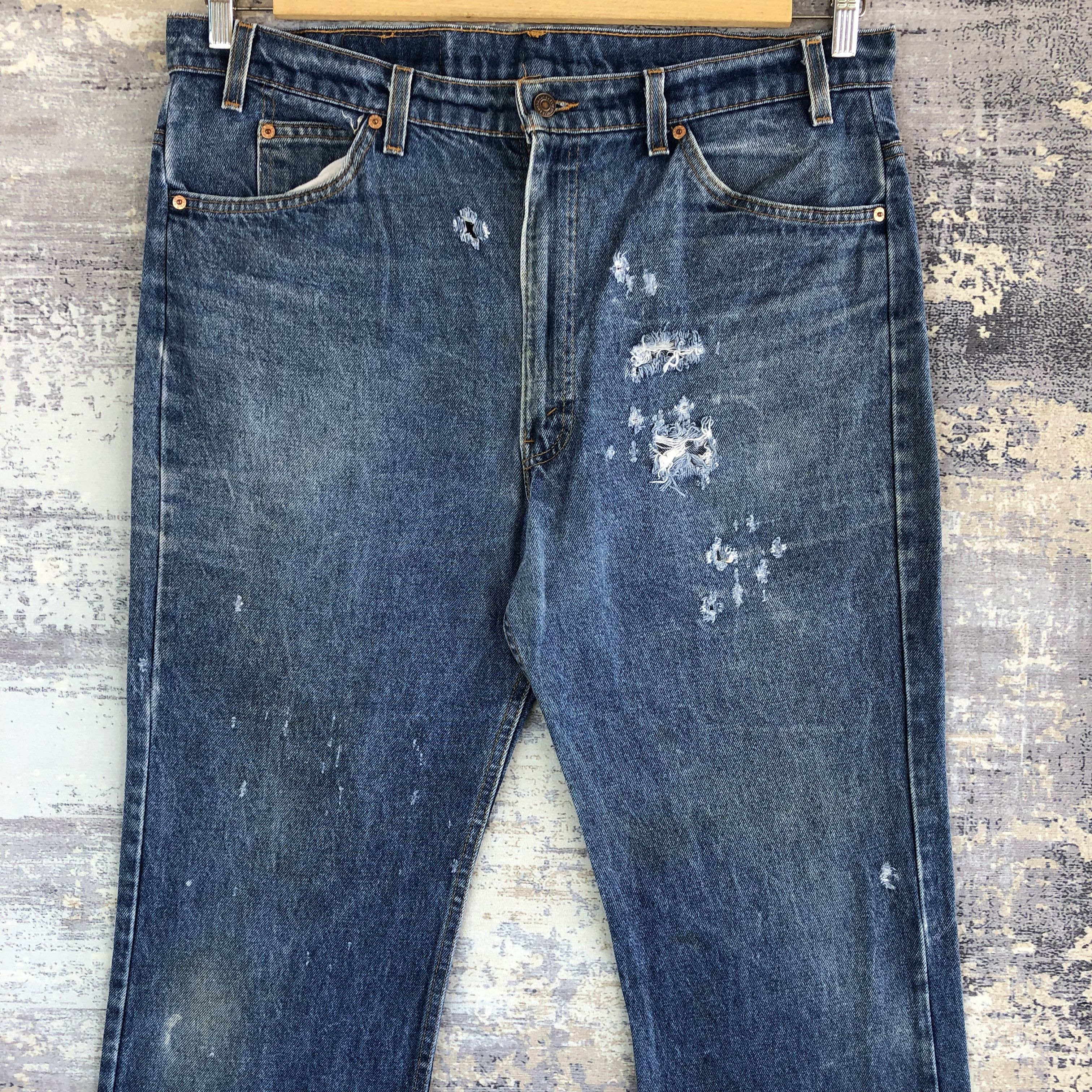 Levi's Vintage Levi's Distressed Jeans Levis 517 Flares Denim Size US 38 / EU 54 - 3 Thumbnail