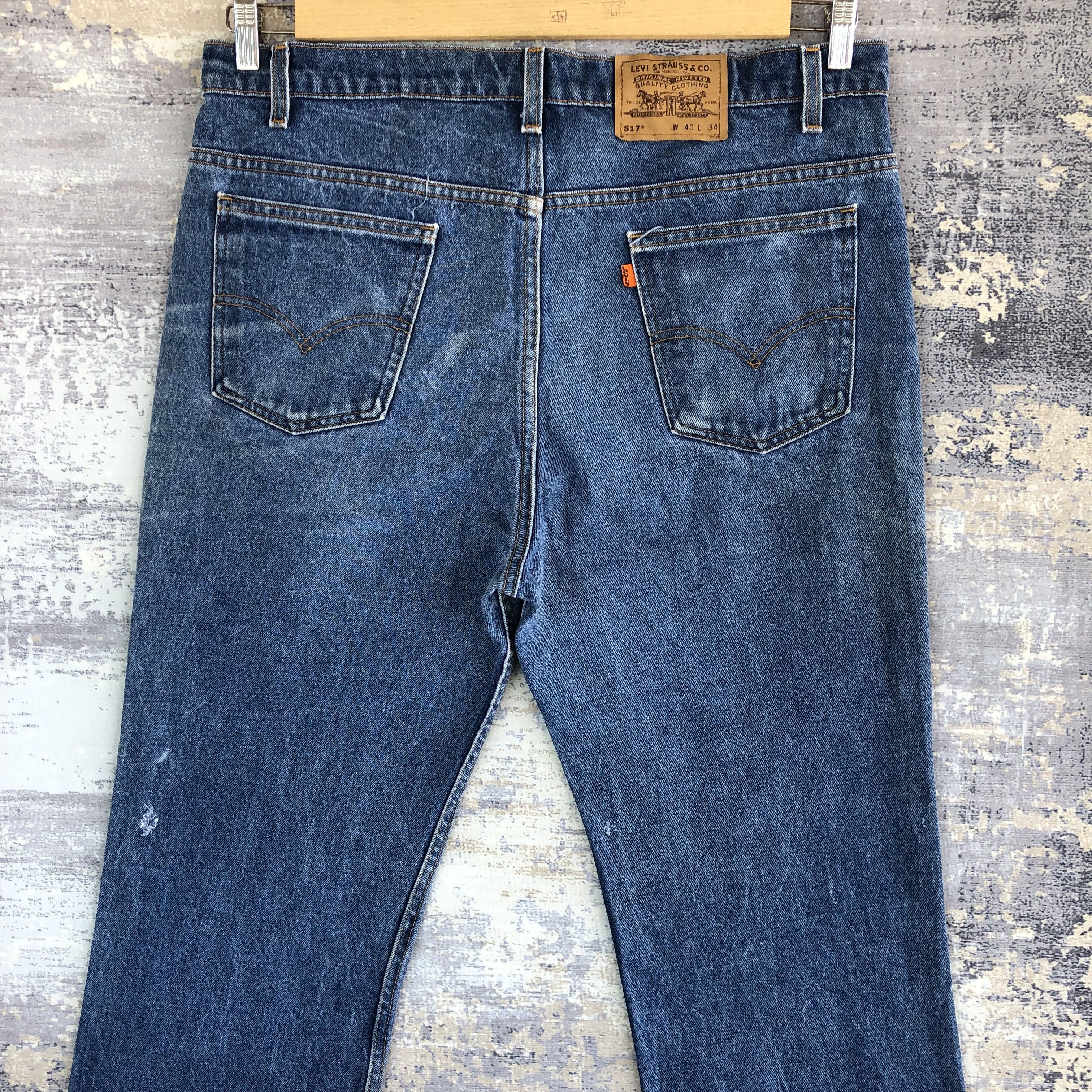 Levi's Vintage Levi's Distressed Jeans Levis 517 Flares Denim Size US 38 / EU 54 - 4 Thumbnail