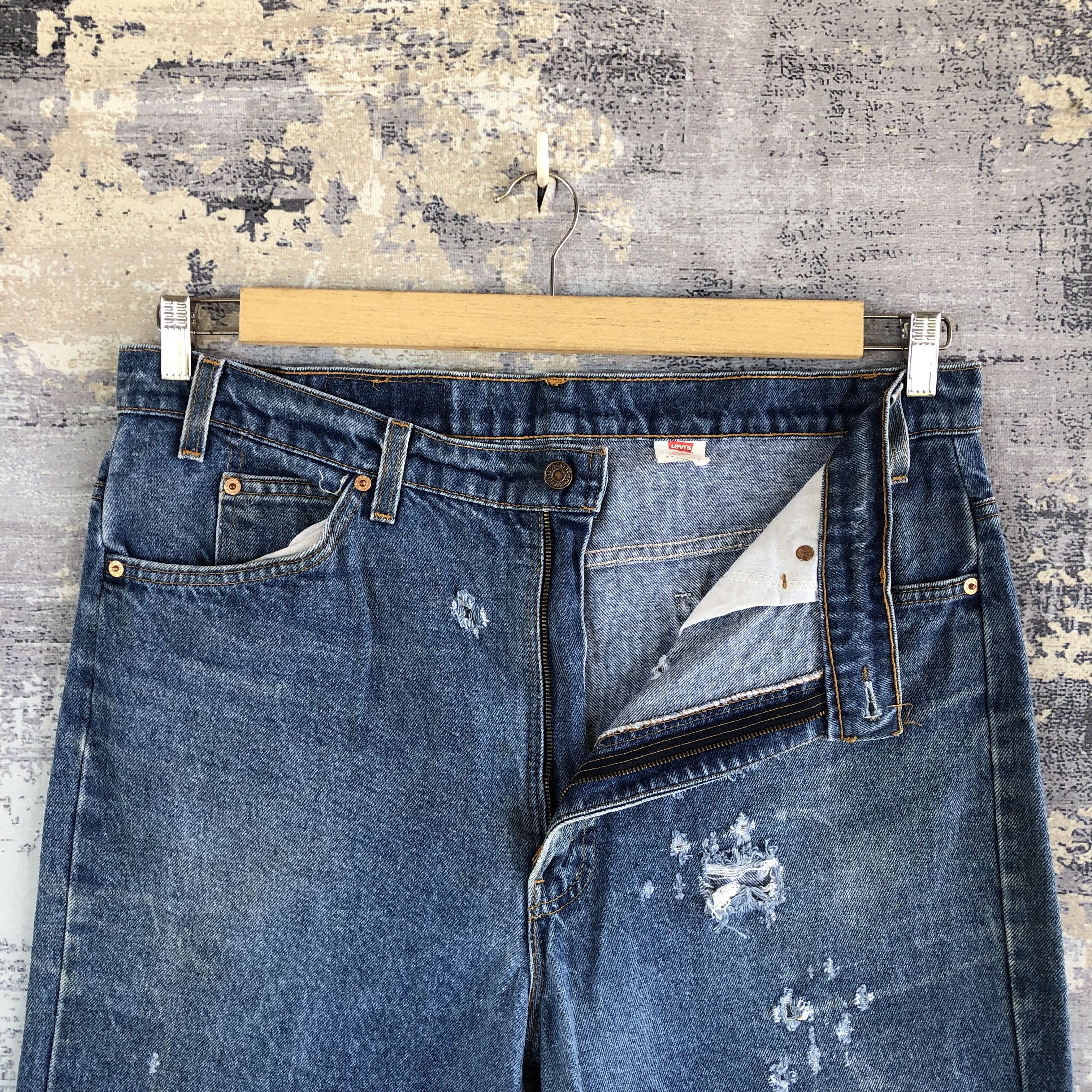 Levi's Vintage Levi's Distressed Jeans Levis 517 Flares Denim Size US 38 / EU 54 - 6 Thumbnail