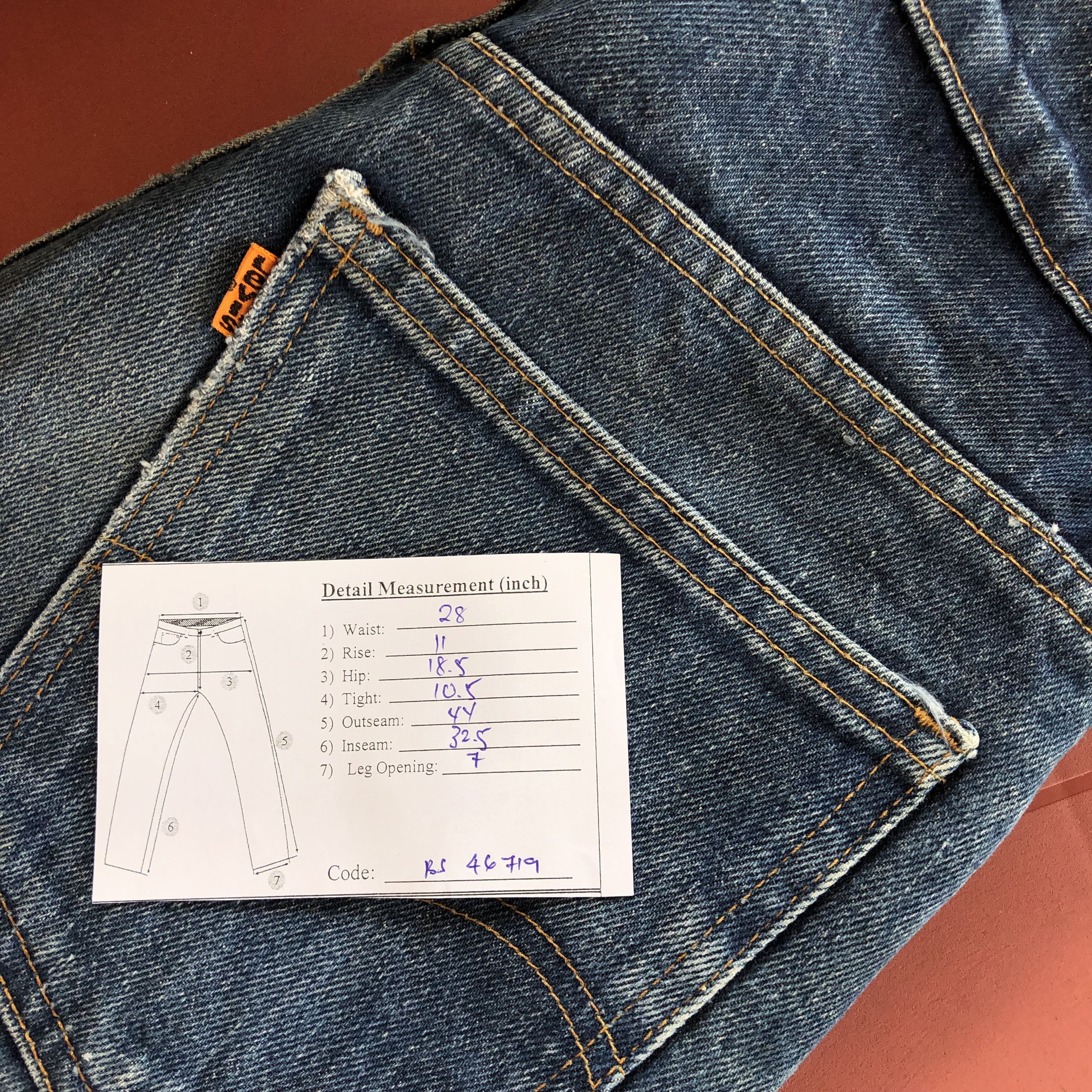 Levi's × Vintage Vintage 80s Orange Tab Levis Jeans Levi's Stonewash Denim Size 28" / US 6 / IT 42 - 11 Thumbnail
