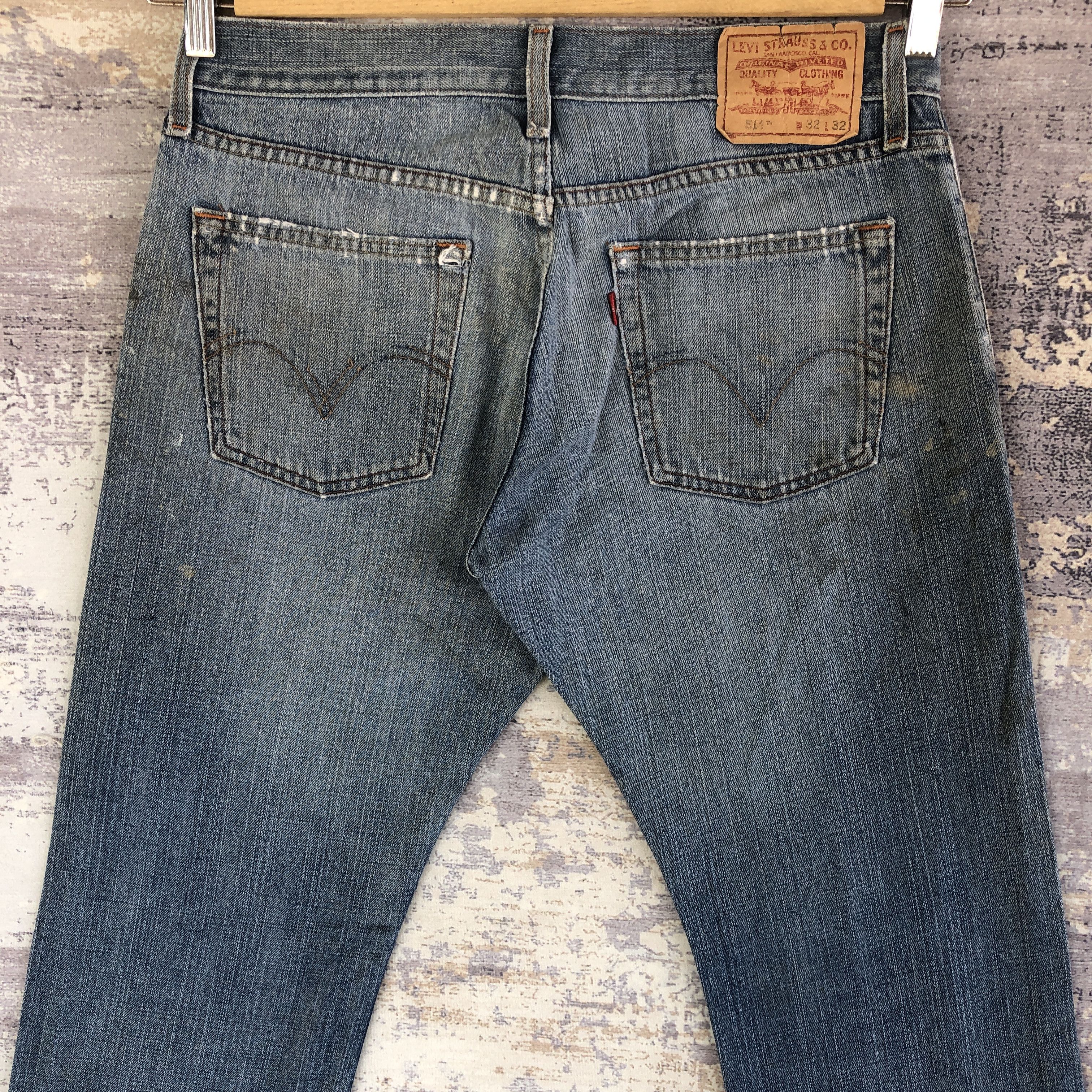 Levi's Vintage Levis Distressed Jeans Levi's 514 Ripped Denim Size US 32 / EU 48 - 6 Thumbnail