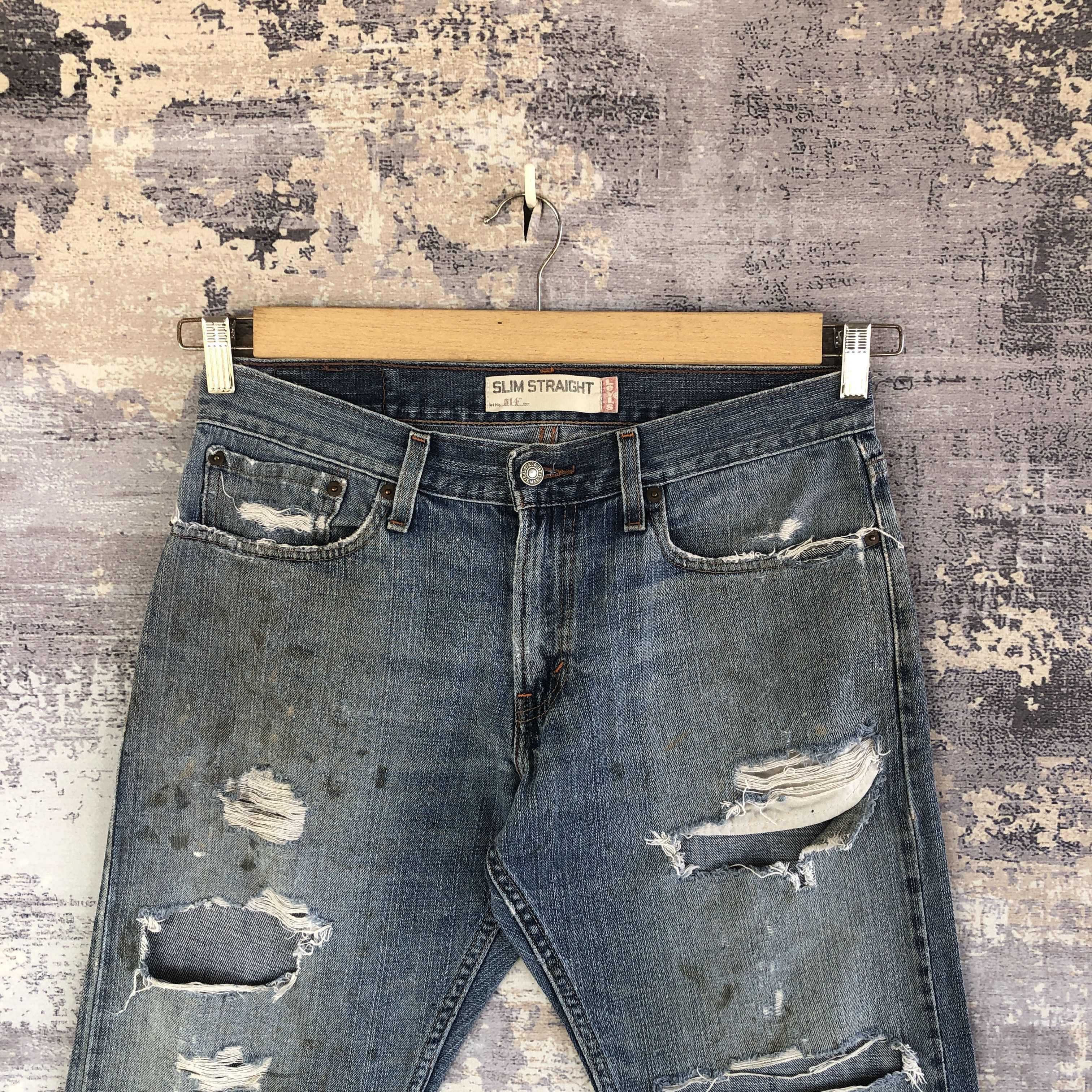 Levi's Vintage Levis Distressed Jeans Levi's 514 Ripped Denim Size US 32 / EU 48 - 3 Thumbnail