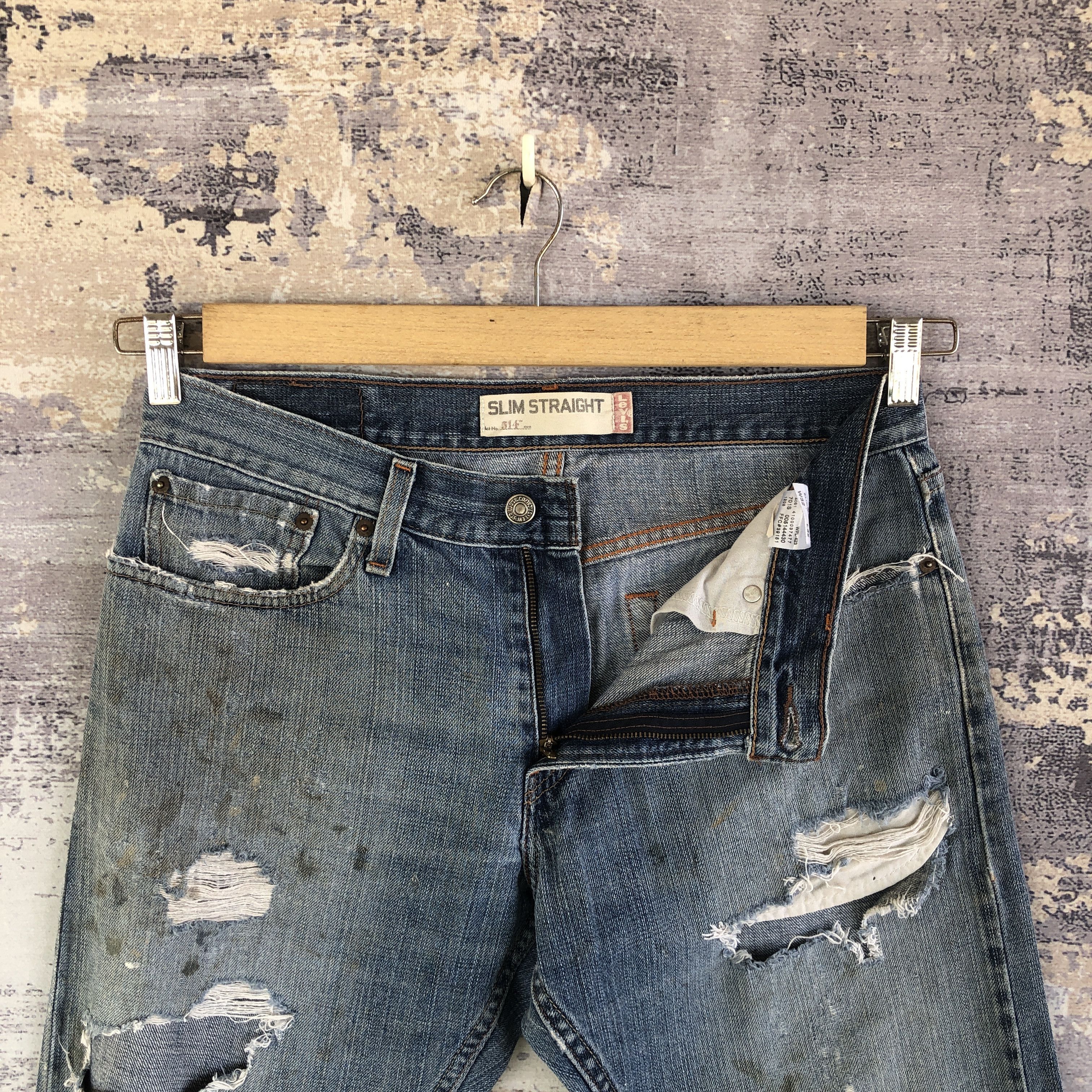 Levi's Vintage Levis Distressed Jeans Levi's 514 Ripped Denim Size US 32 / EU 48 - 8 Thumbnail
