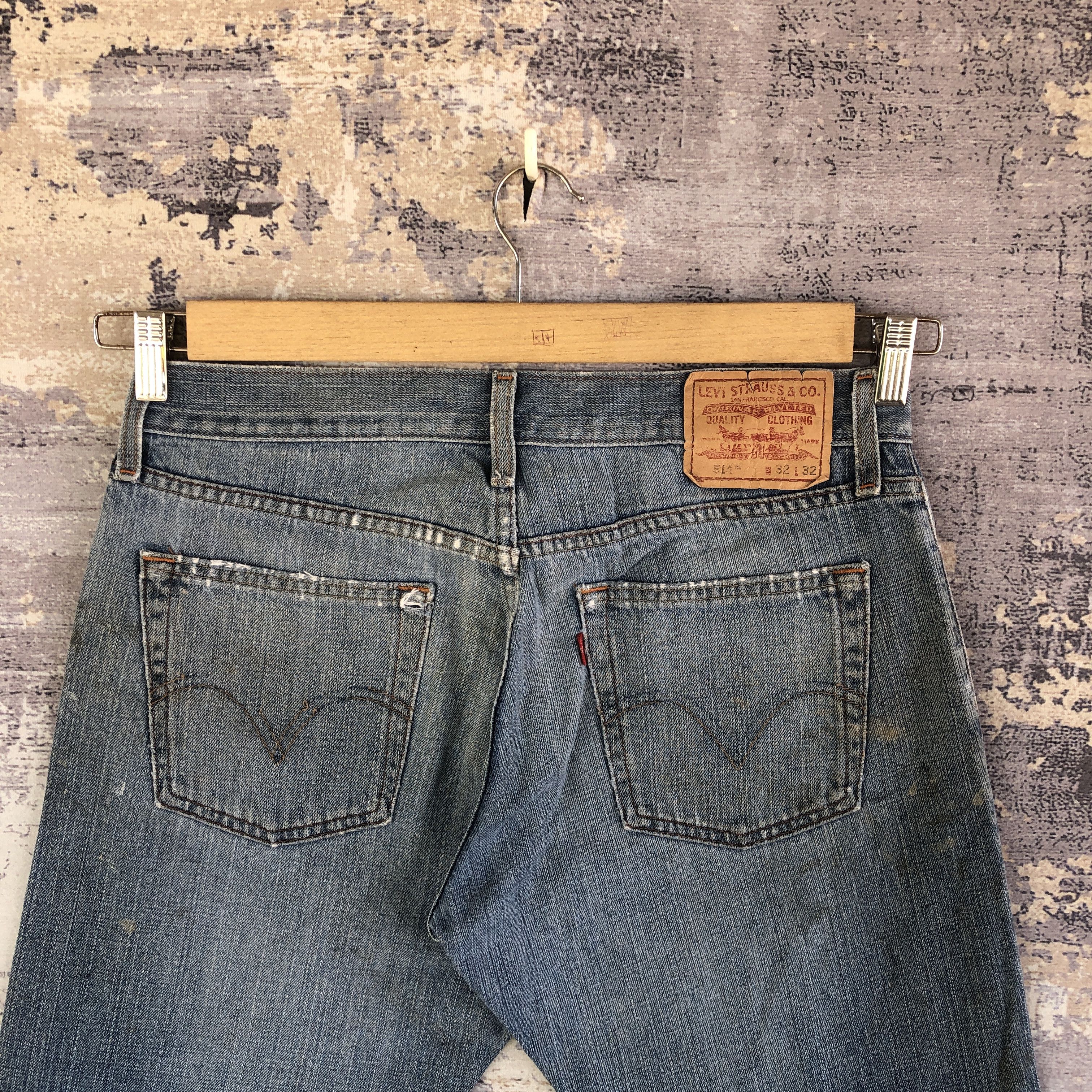 Levi's Vintage Levis Distressed Jeans Levi's 514 Ripped Denim Size US 32 / EU 48 - 4 Thumbnail
