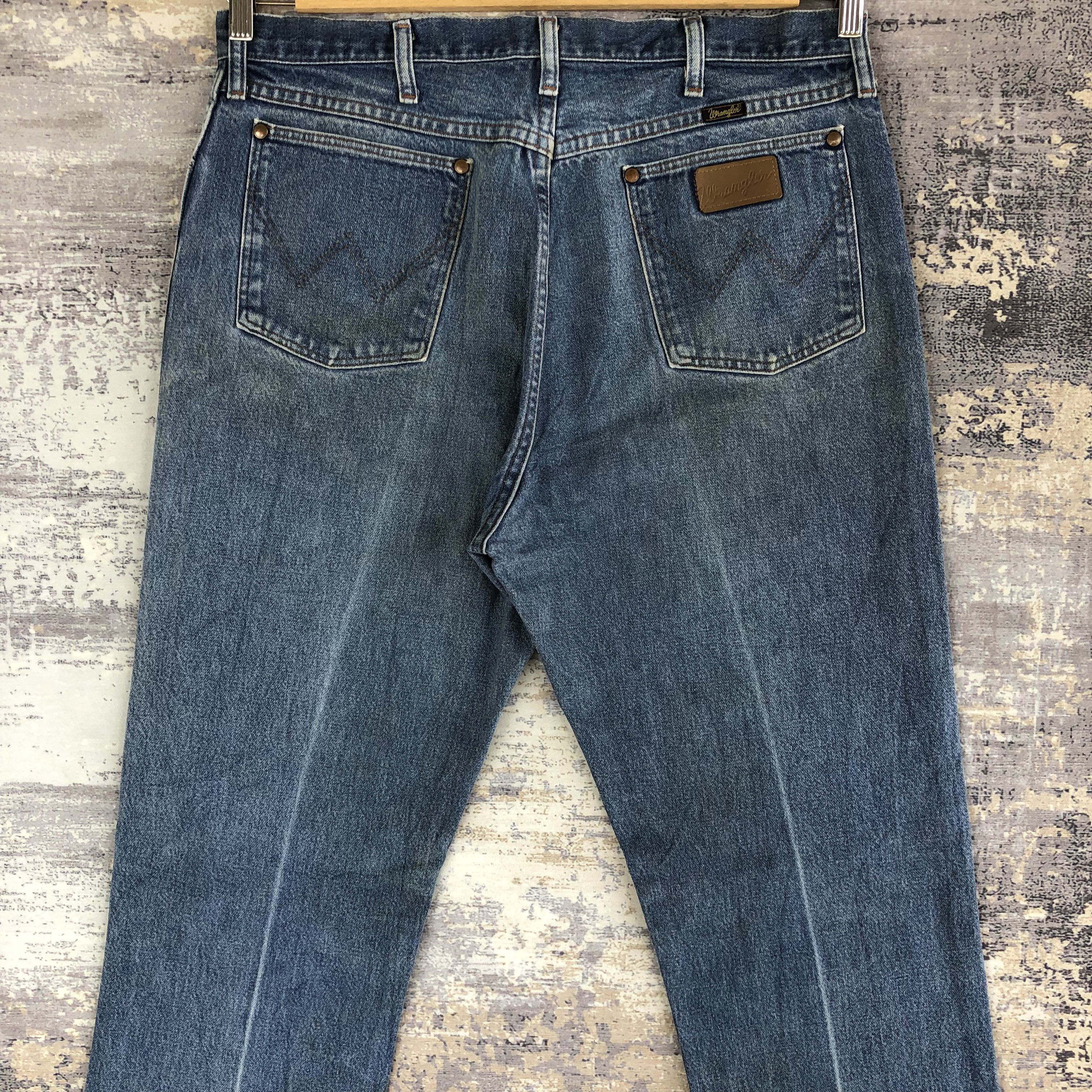 Vintage Vintage Wrangler Light Wash Jeans Wrangler Stonewash Denim Size US 36 / EU 52 - 6 Thumbnail