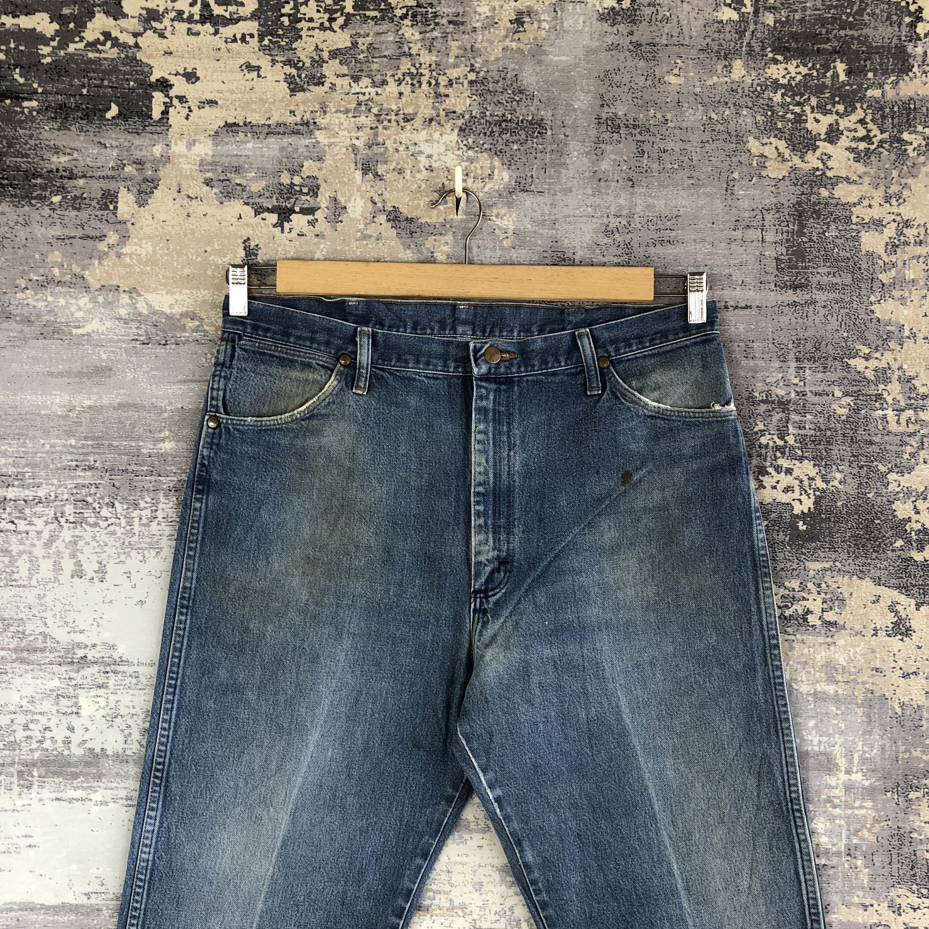 Vintage Vintage Wrangler Light Wash Jeans Wrangler Stonewash Denim Size US 36 / EU 52 - 3 Thumbnail