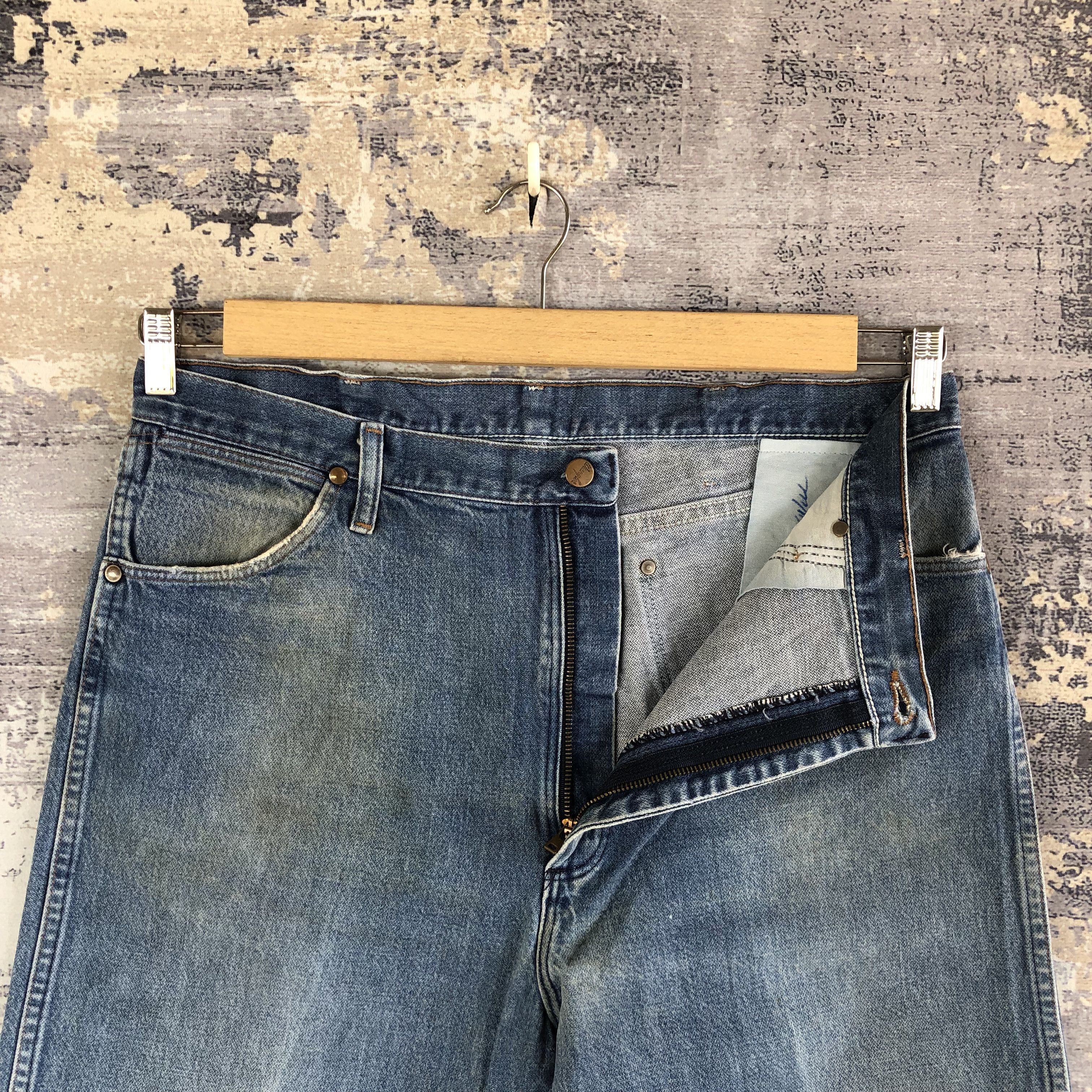 Vintage Vintage Wrangler Light Wash Jeans Wrangler Stonewash Denim Size US 36 / EU 52 - 8 Thumbnail