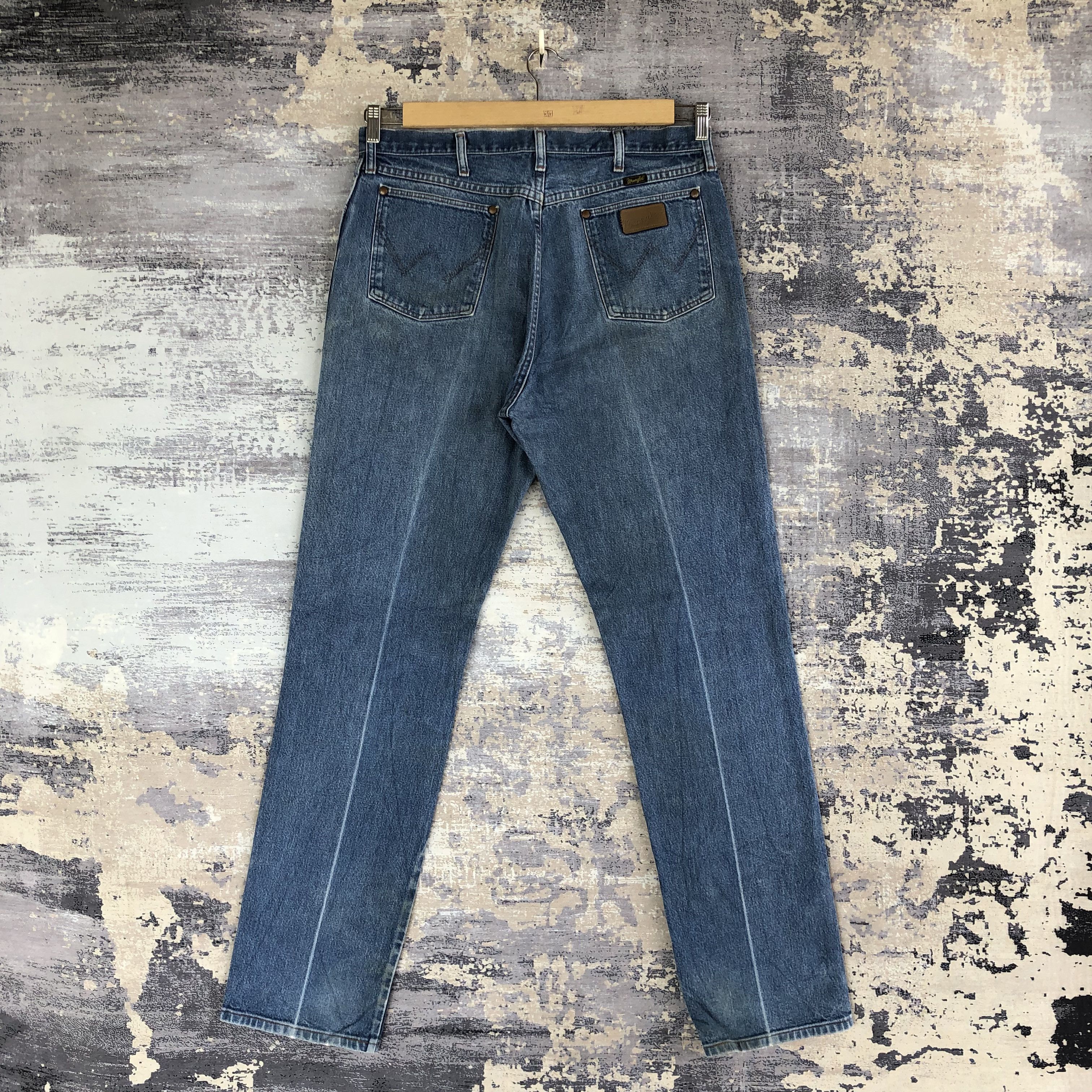 Vintage Vintage Wrangler Light Wash Jeans Wrangler Stonewash Denim Size US 36 / EU 52 - 2 Thumbnail
