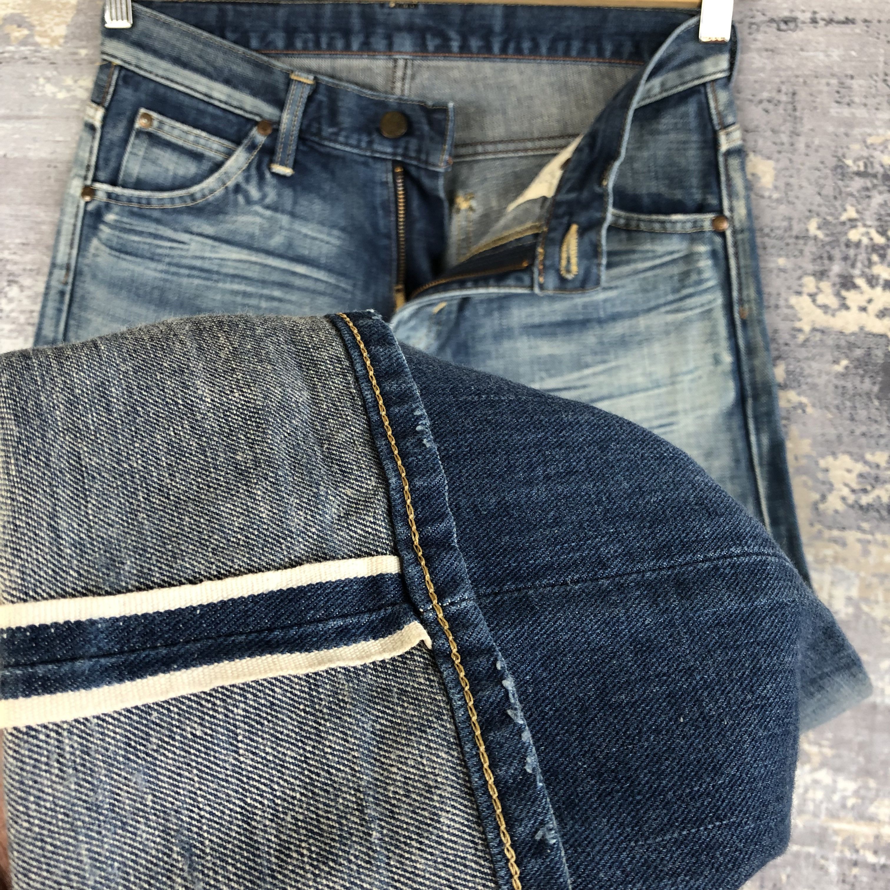 Jean Wrangler Jeans Wrangler Selvedge Denim Redline Pants Size 28" / US 6 / IT 42 - 8 Thumbnail