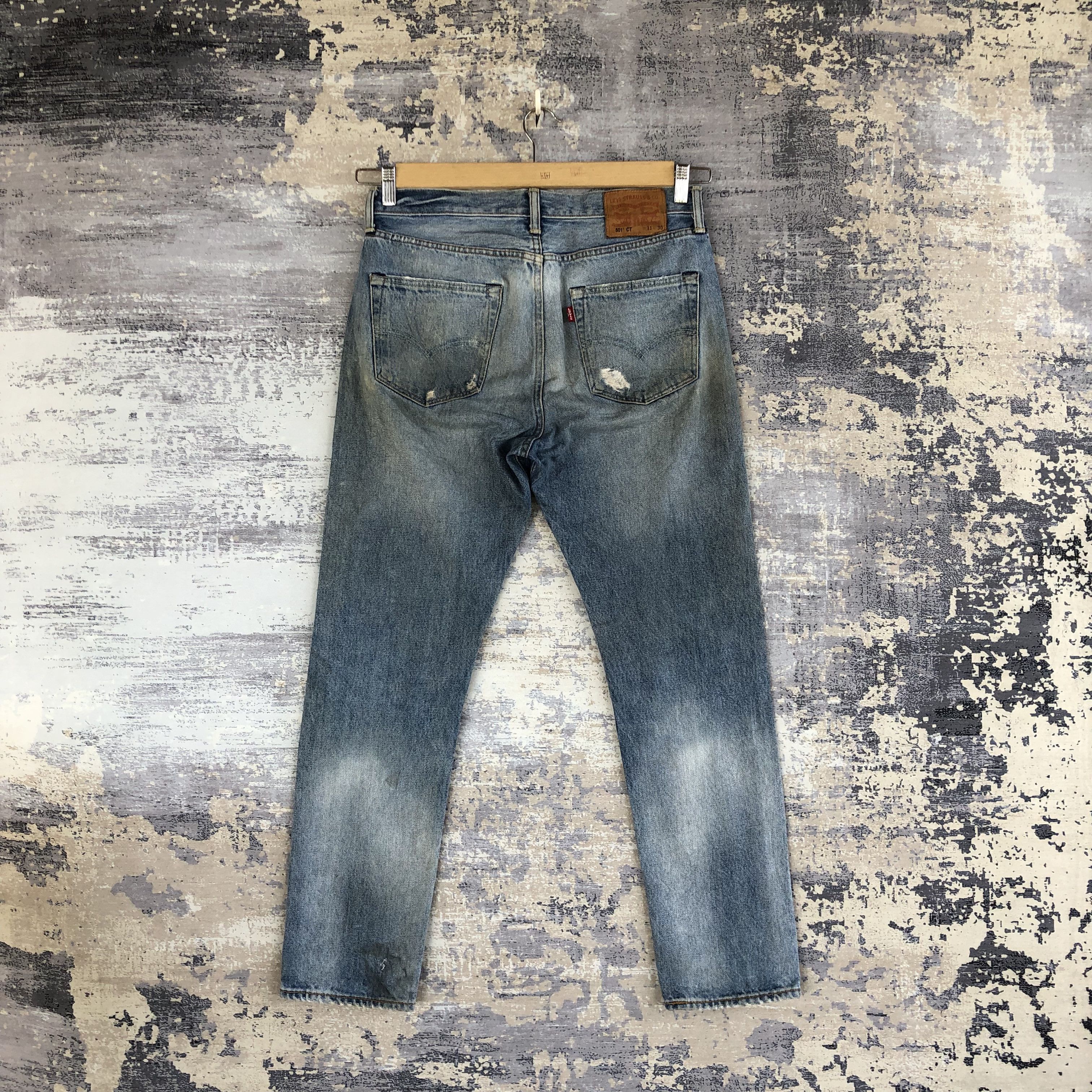Levi's Vintage Levis 501 Jeans Distressed Levi's Stonewash Denim Size US 32 / EU 48 - 2 Thumbnail