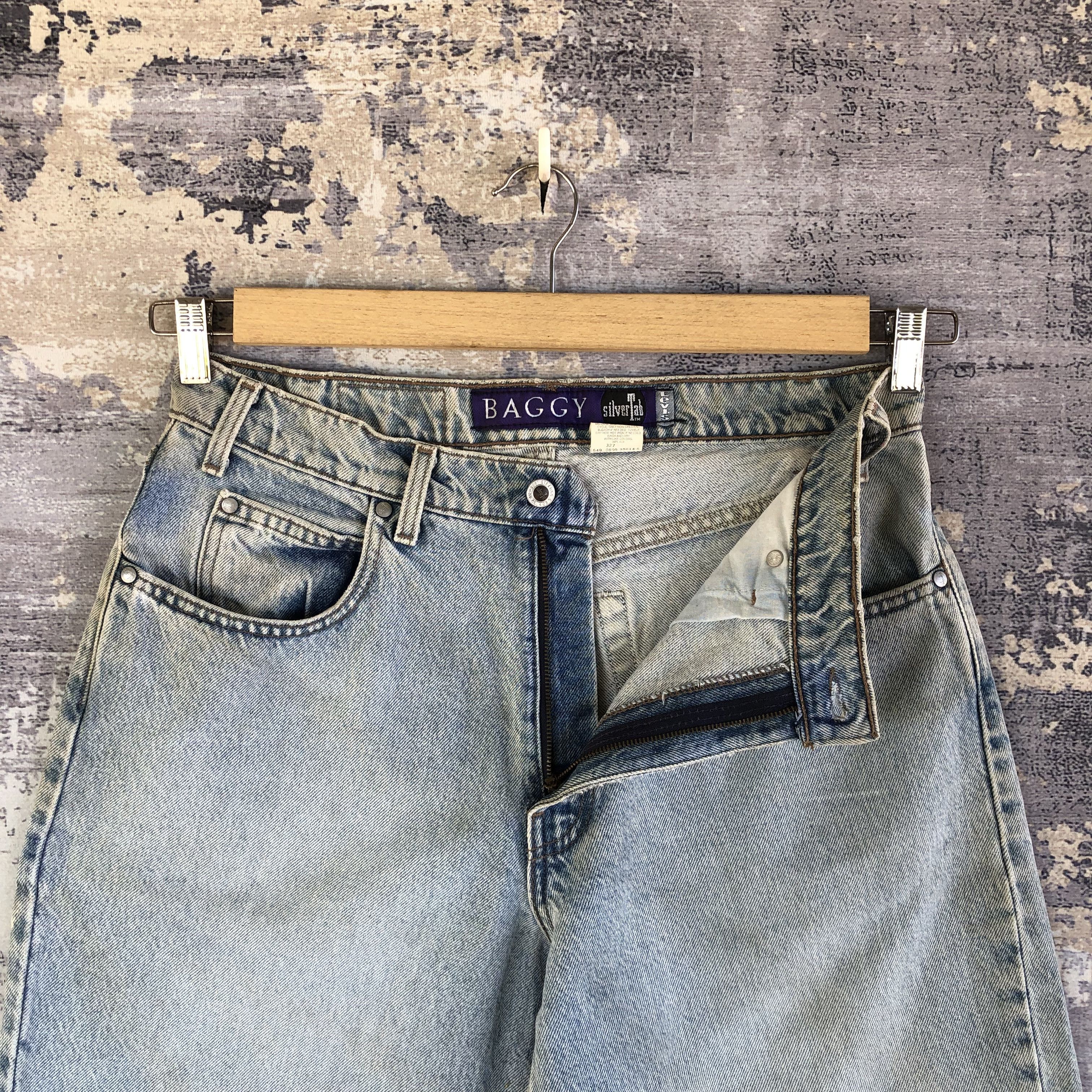Jean Vintage Levis Faded Baggy Jeans Levi's Silver Tab 567 Denim Size US 32 / EU 48 - 7 Thumbnail