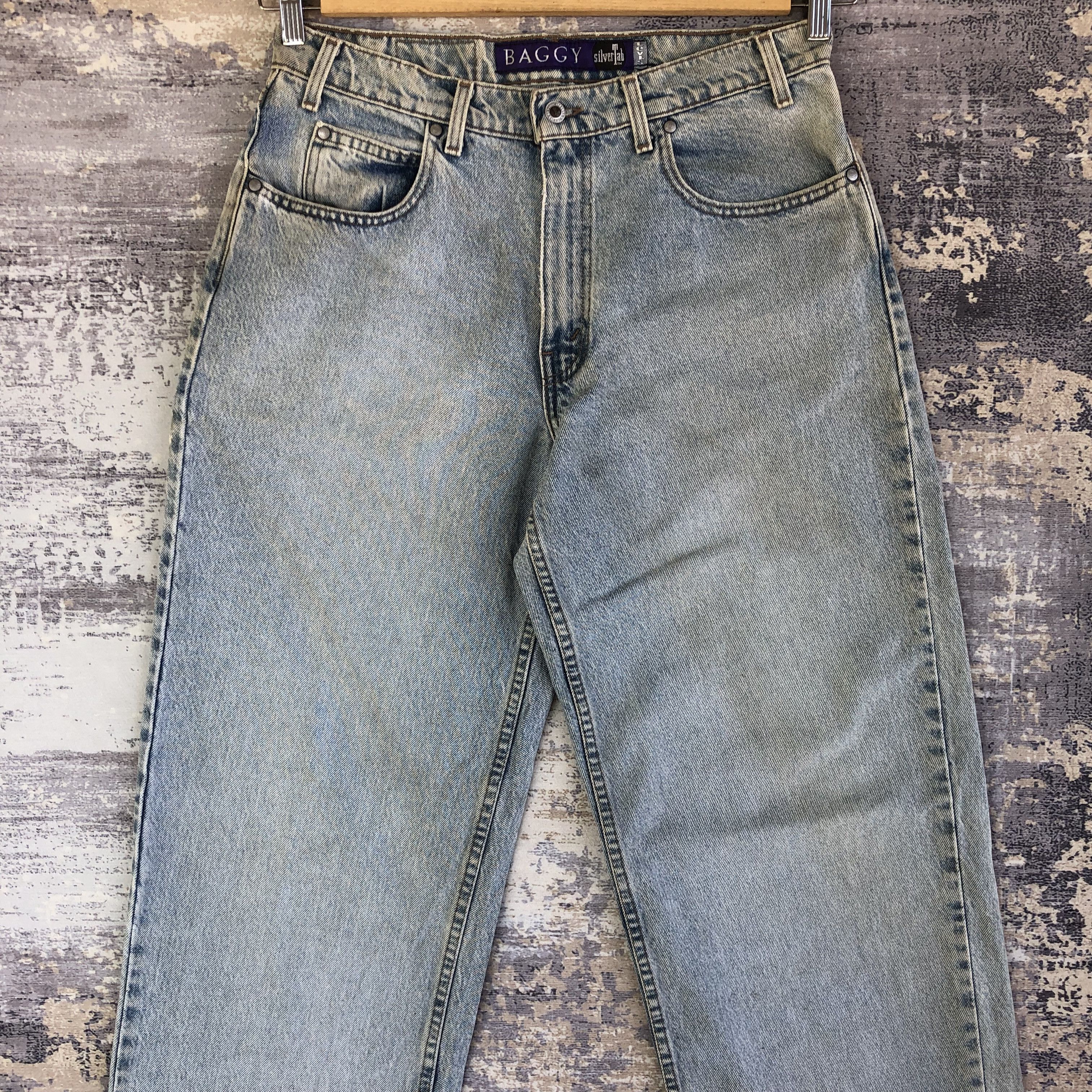 Jean Vintage Levis Faded Baggy Jeans Levi's Silver Tab 567 Denim Size US 32 / EU 48 - 3 Thumbnail