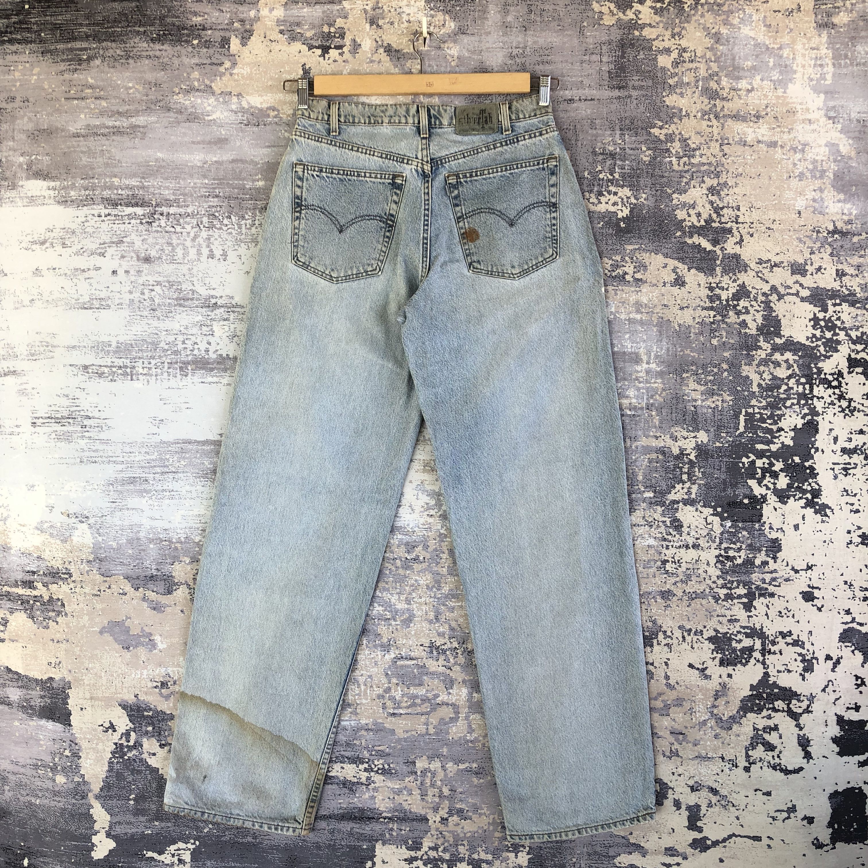 Jean Vintage Levis Faded Baggy Jeans Levi's Silver Tab 567 Denim Size US 32 / EU 48 - 2 Thumbnail