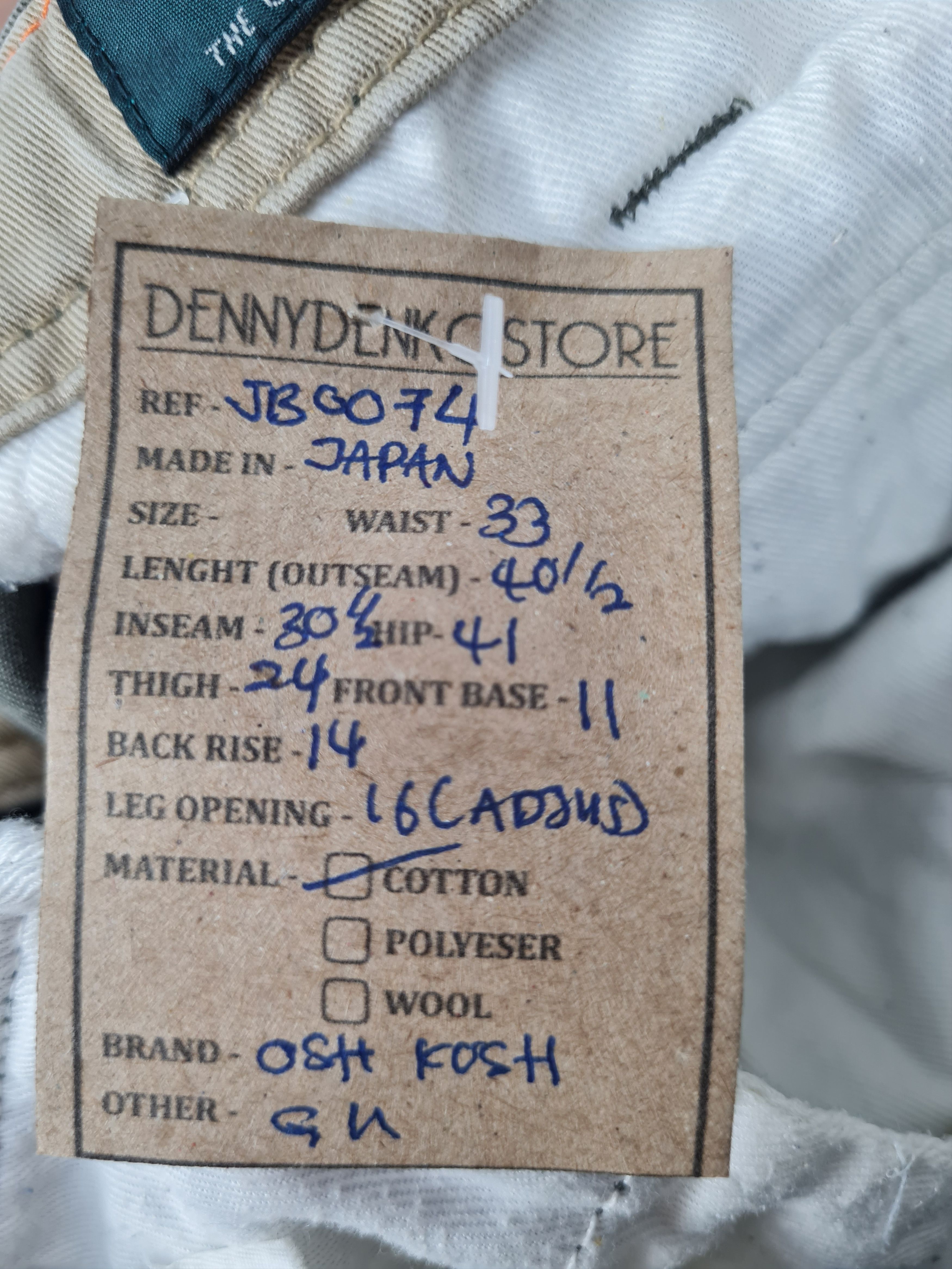 Oshkosh OSH KOSH Classic Cargo Outdoor Tactical 33x30.5 Pants JB0074 Size US 33 - 12 Thumbnail