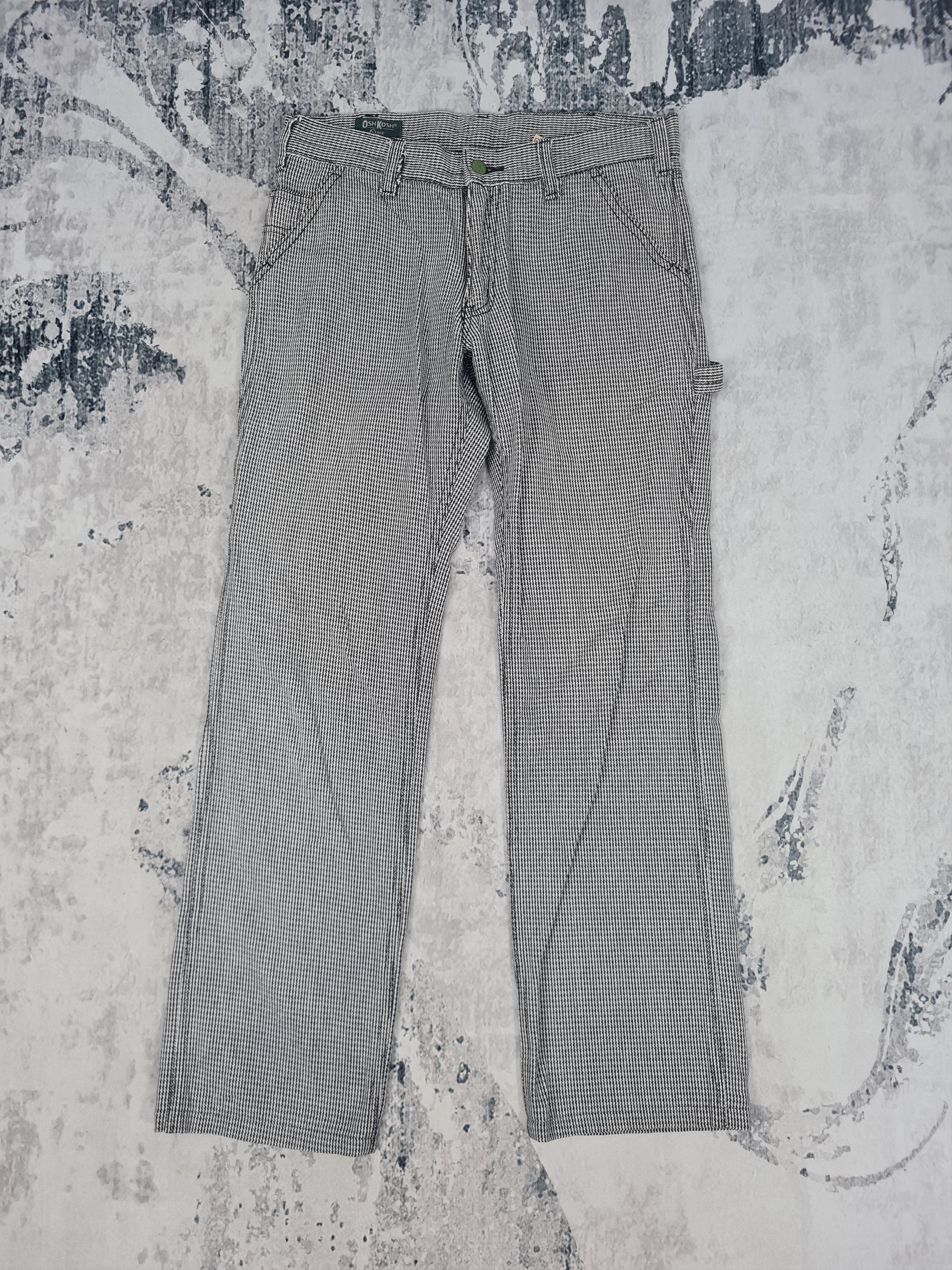 Other Vtg OSH KOSH Striped Hickory Workwear 33x30.5 Pants JB0075 Size US 33 - 2 Thumbnail