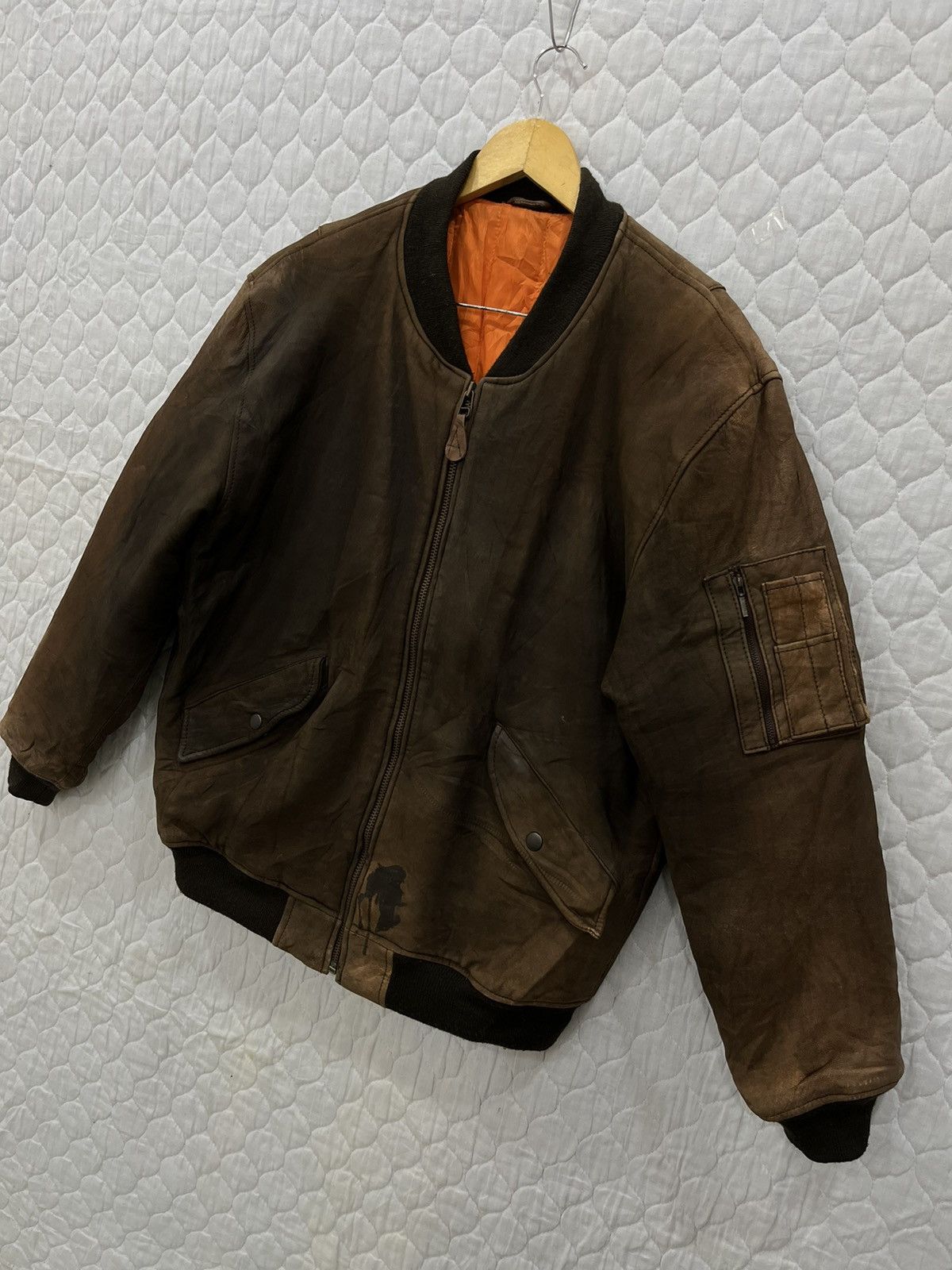 Other (BB). VINTAGE CONCORD BAILEY INC LEATHER FLIGHT JACKET Size US M / EU 48-50 / 2 - 3 Thumbnail
