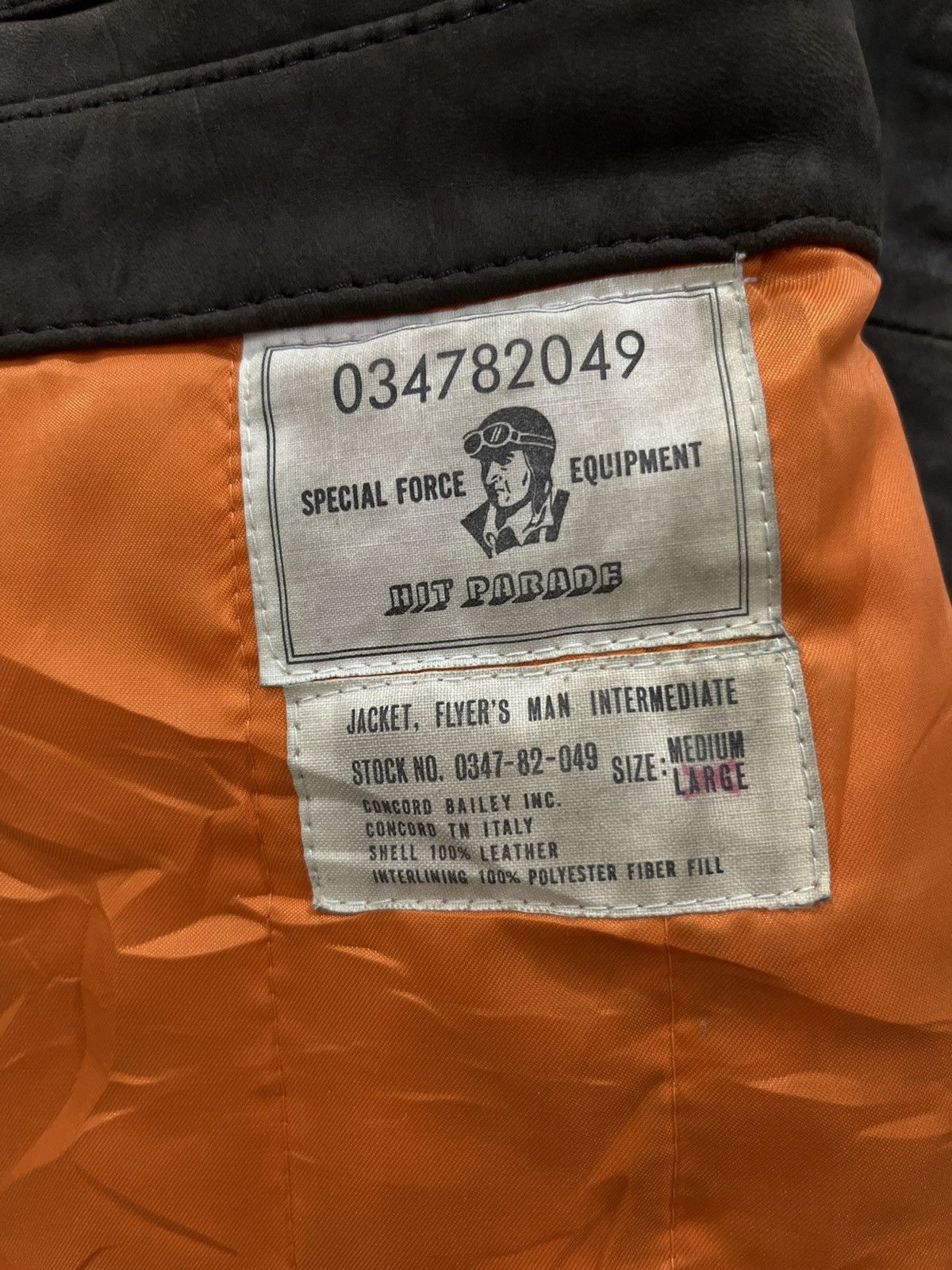 Other (BB). VINTAGE CONCORD BAILEY INC LEATHER FLIGHT JACKET Size US M / EU 48-50 / 2 - 7 Thumbnail