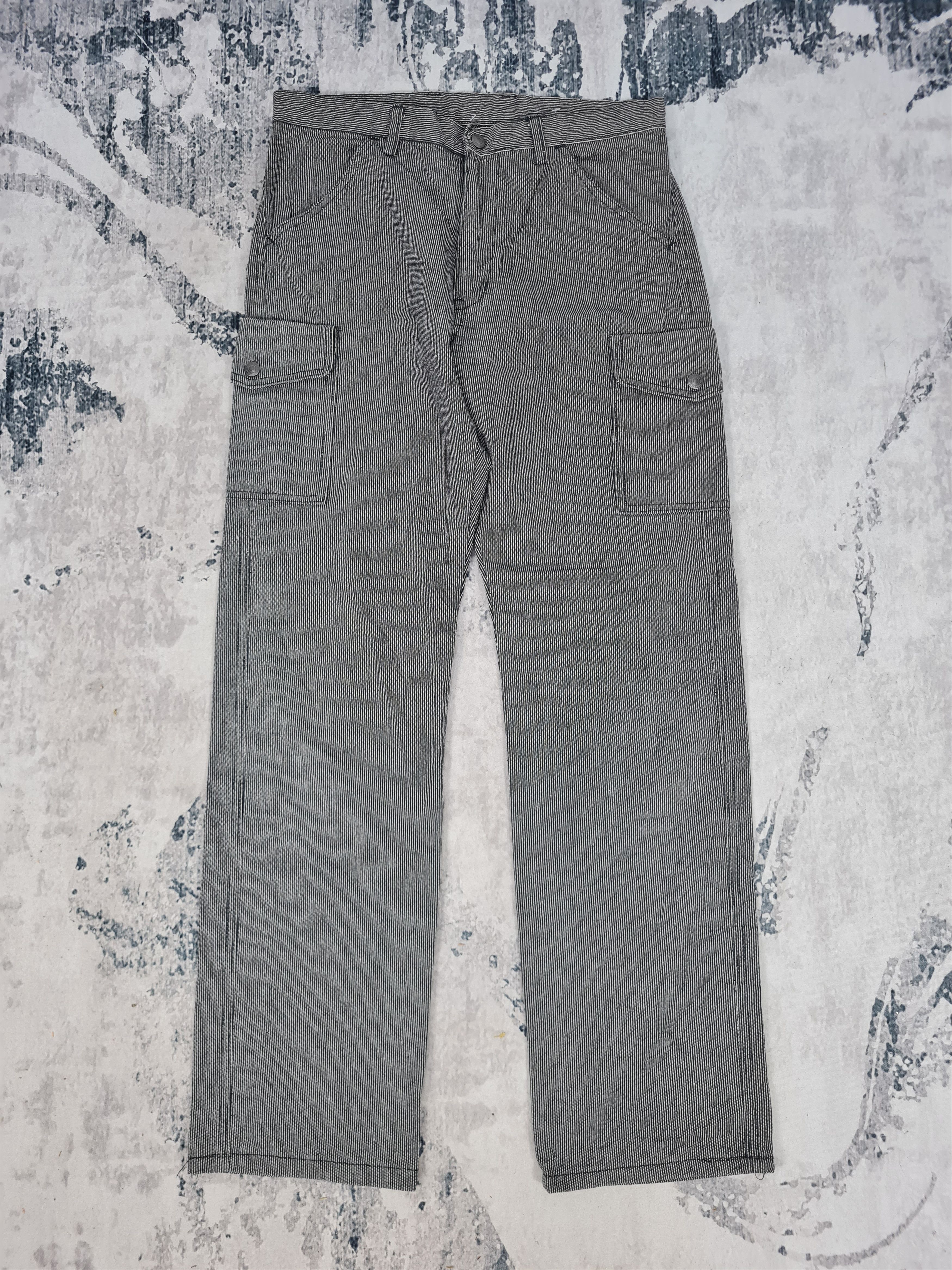 Japanese Brand Japanese Brand Striped Cargo Tactical 31x30.5 Pants JB0079 Size US 31 - 1 Thumbnail