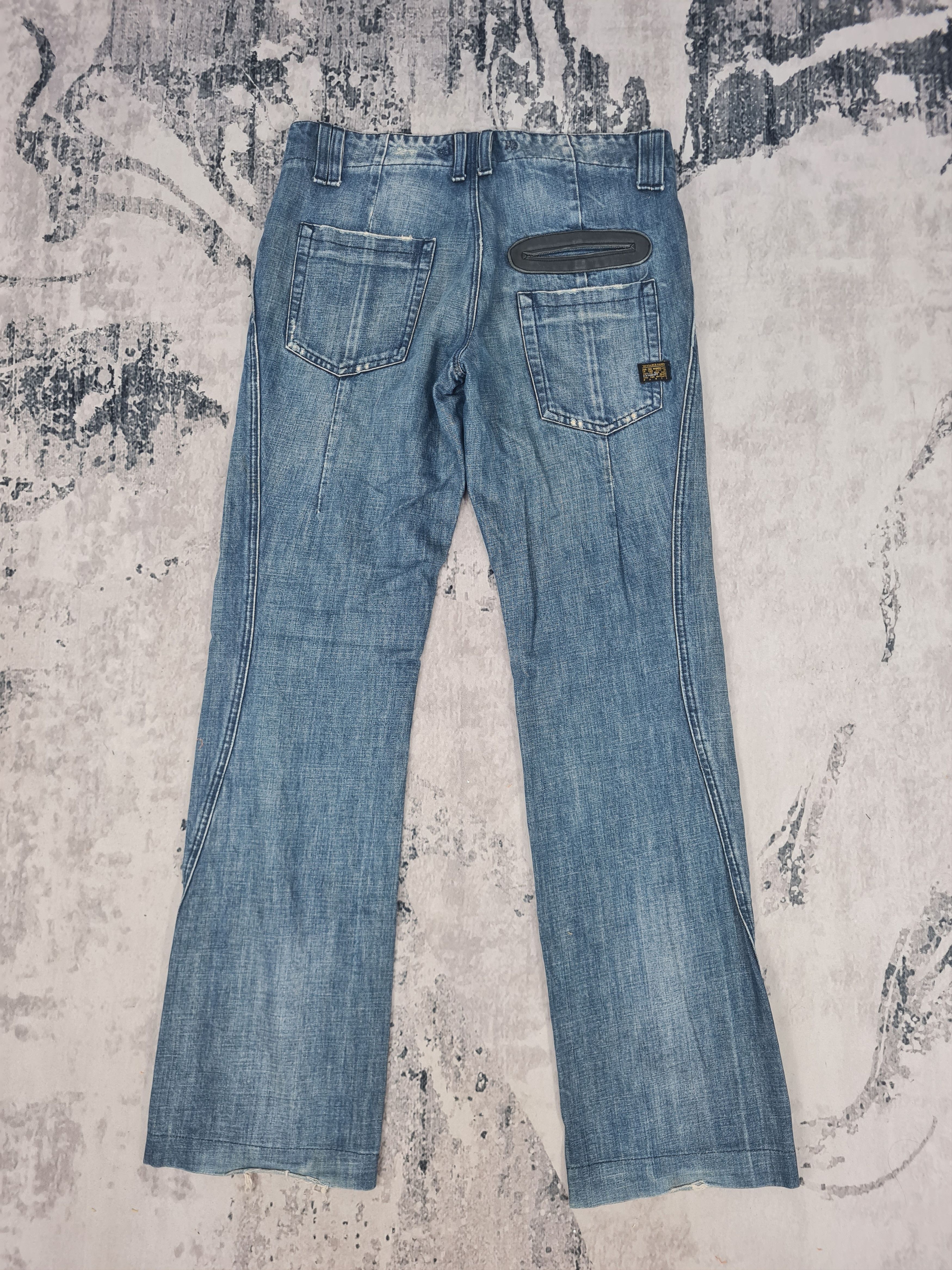 image of Mano Garment Complex Workwear Flare 34X34.5 Pants Jb0092 in Blue, Men's