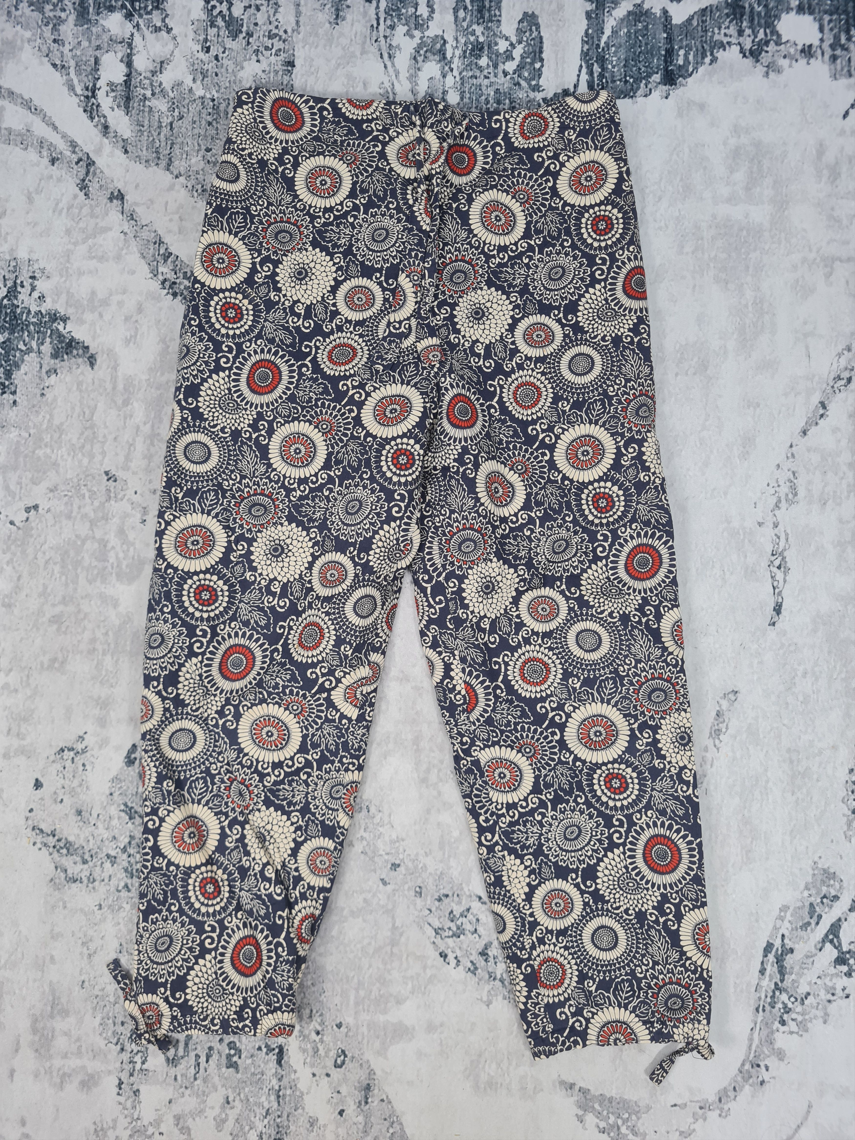 Japanese Brand Japanese Art Traditional Sukajan Kimono Cropped Pants JB0091 Size US 34 / EU 50 - 1 Thumbnail