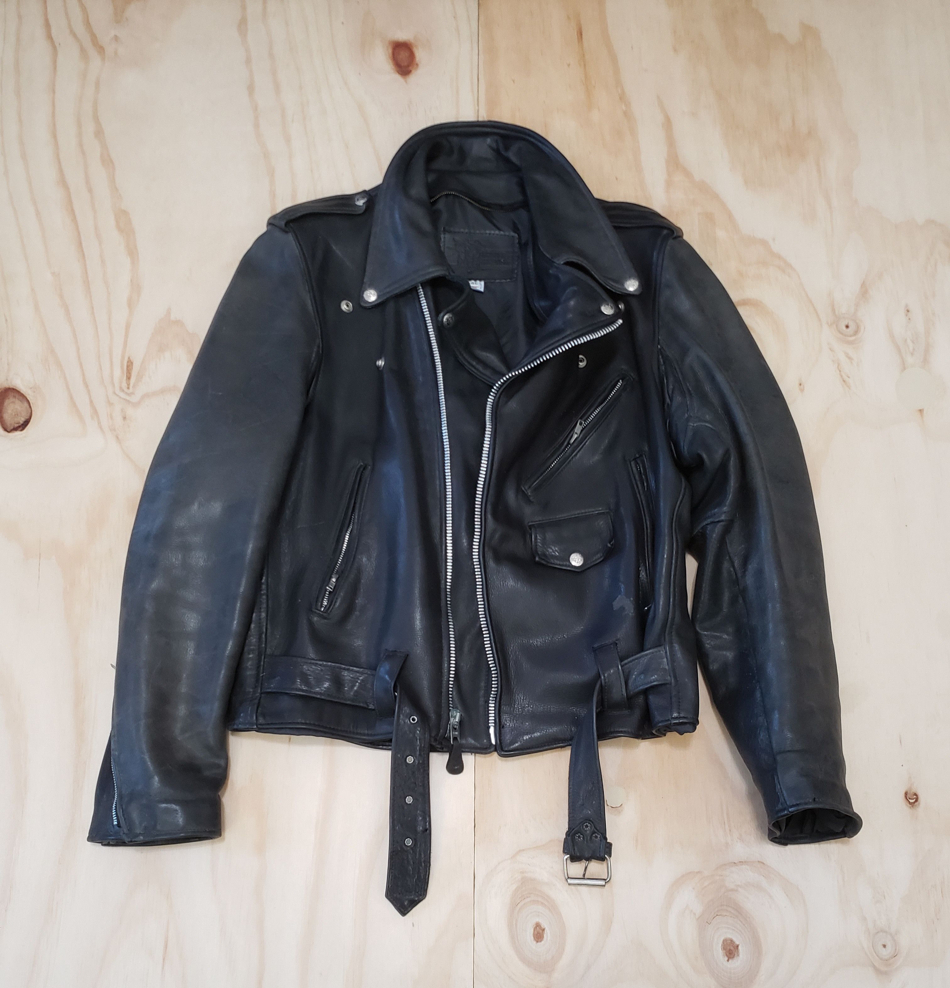 Vintage Vintage Faded 90's Branded Leather Meatloaf Promo Jacket Grailed