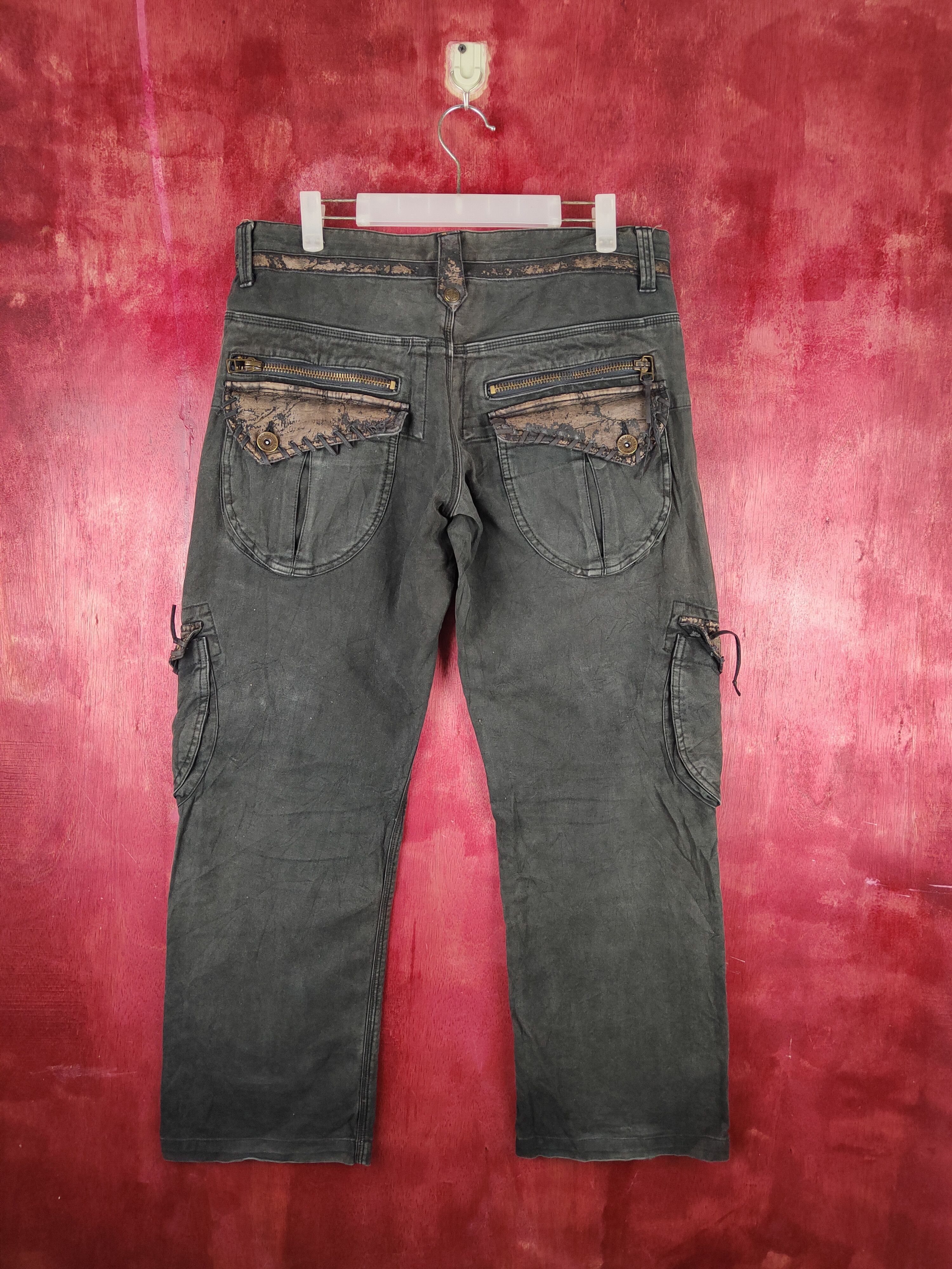 Japanese Brand DL Gumu japan Faded Multipocket Tactical Cargo Pants #S821DL Size US 34 / EU 50 - 8 Thumbnail