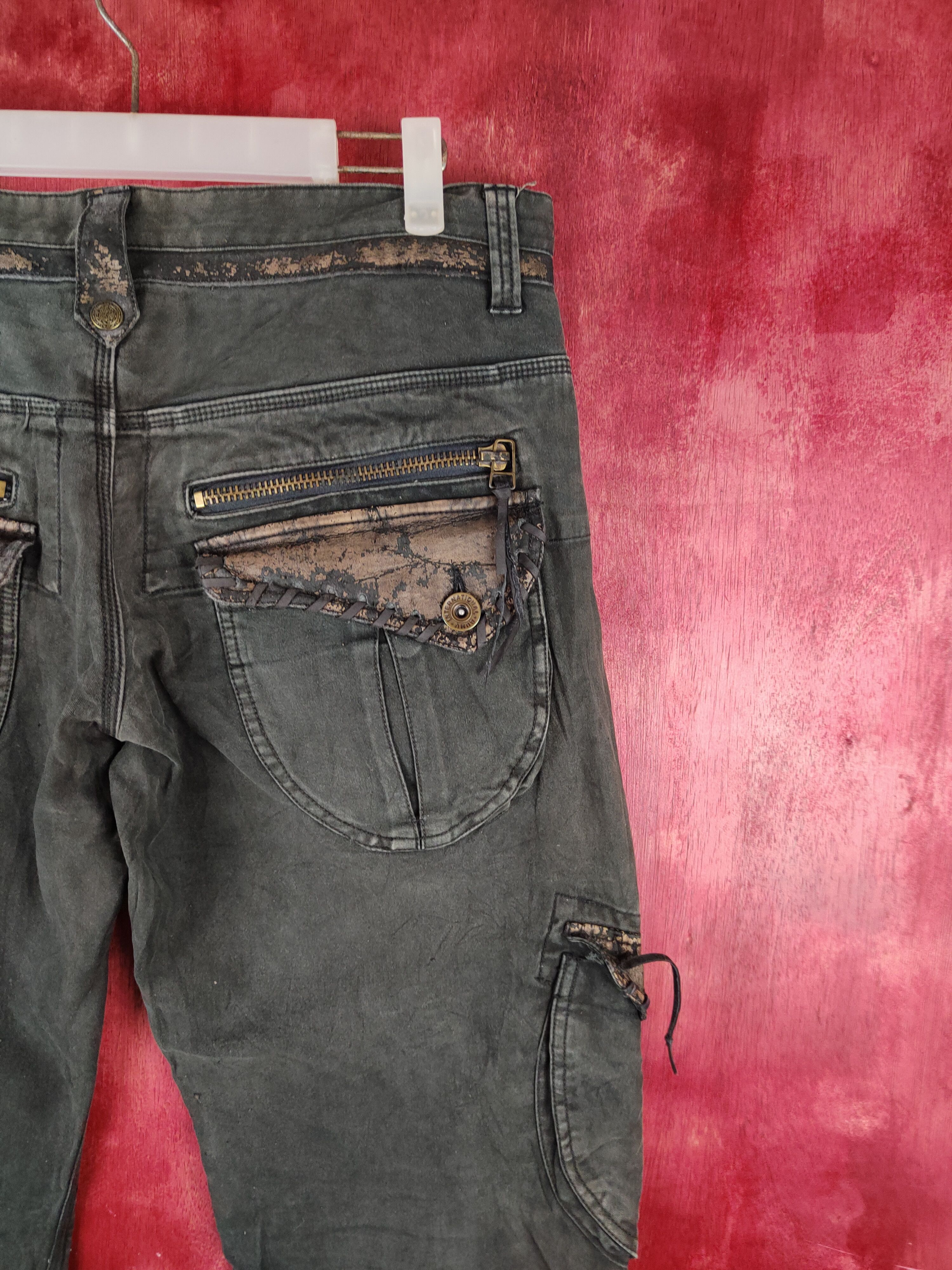 Japanese Brand DL Gumu japan Faded Multipocket Tactical Cargo Pants #S821DL Size US 34 / EU 50 - 12 Thumbnail