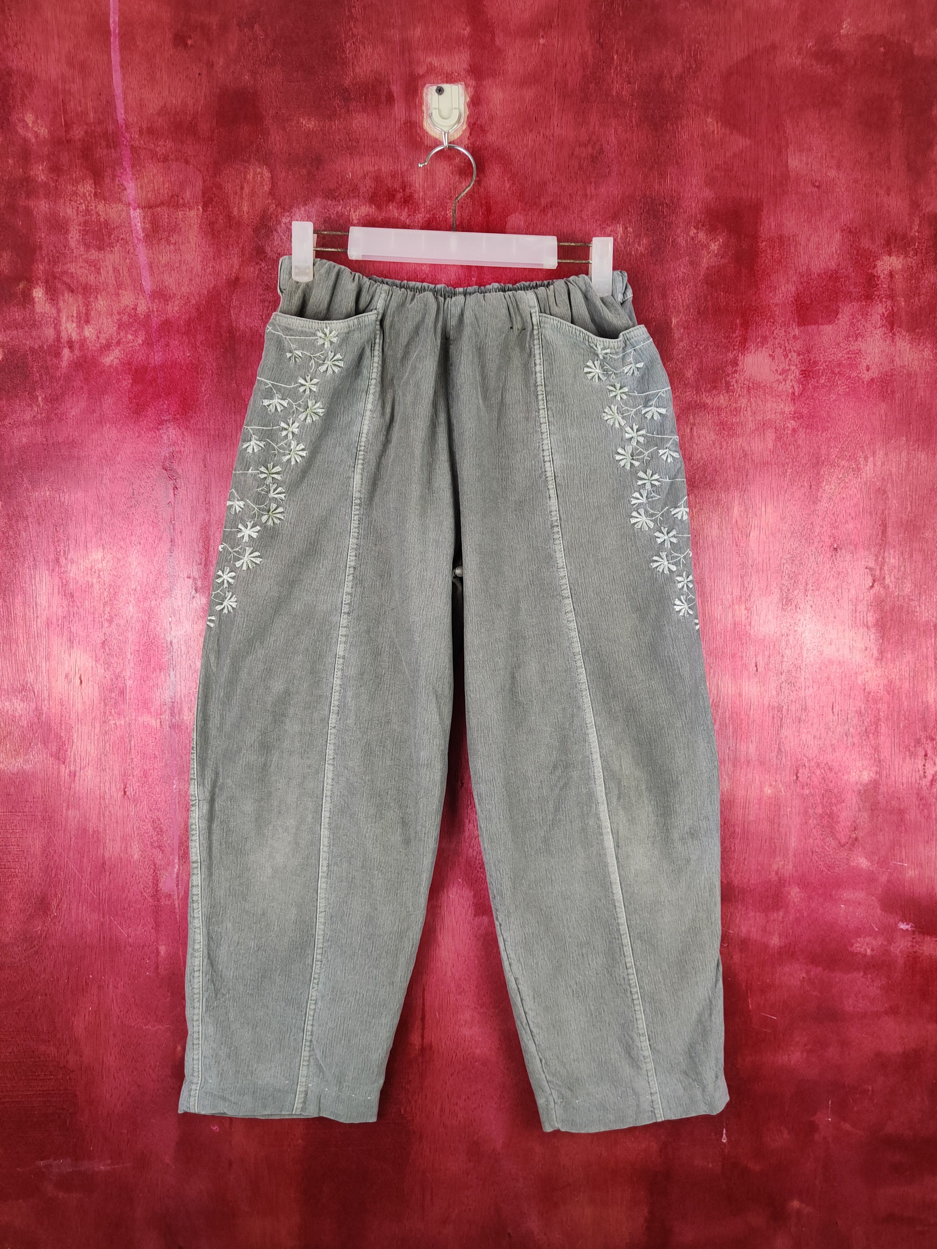 Japanese Brand × Vintage Japanese Brand-Flower art vintage Casual Pants #S843 Size 28" / US 6 / IT 42 - 1 Thumbnail