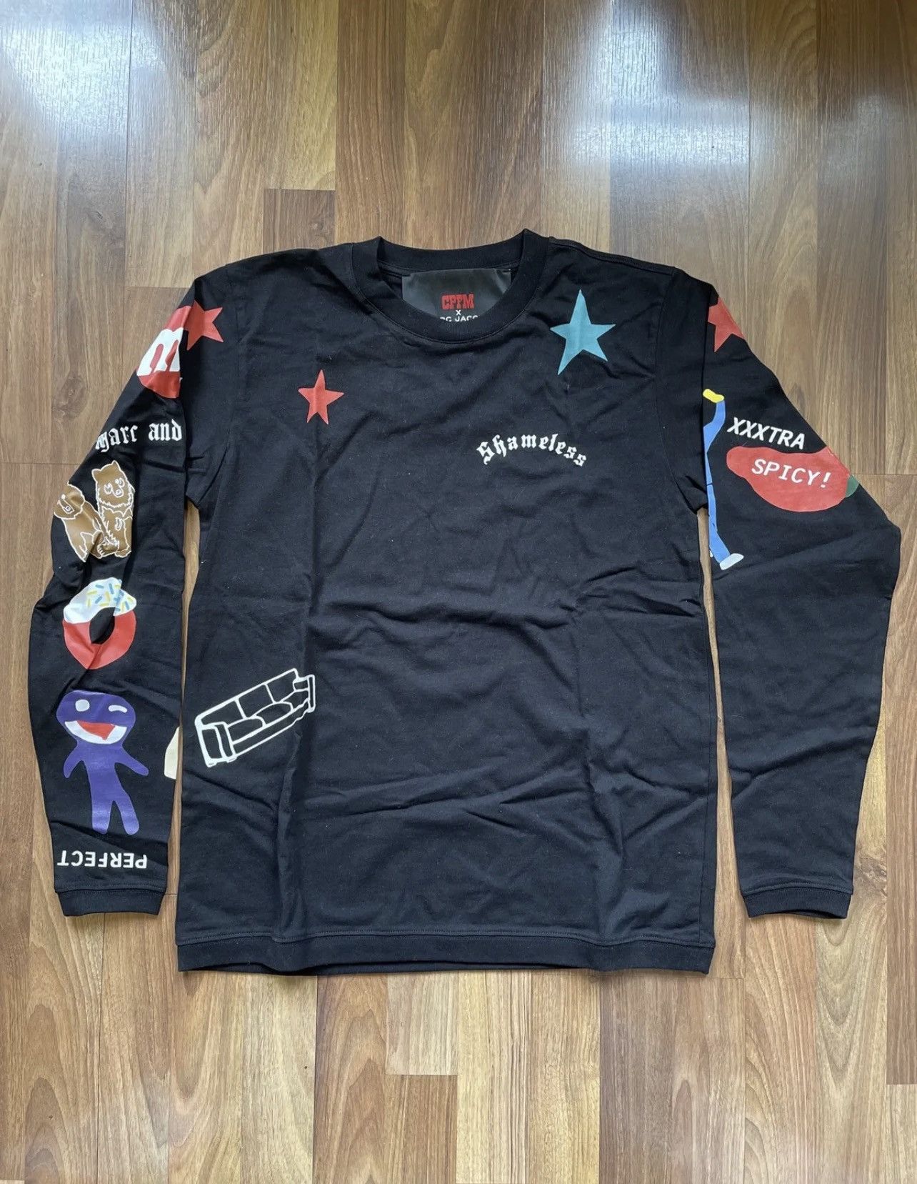 Marc Jacobs CPFM Tattoo Long Sleeve Shirt Size Small