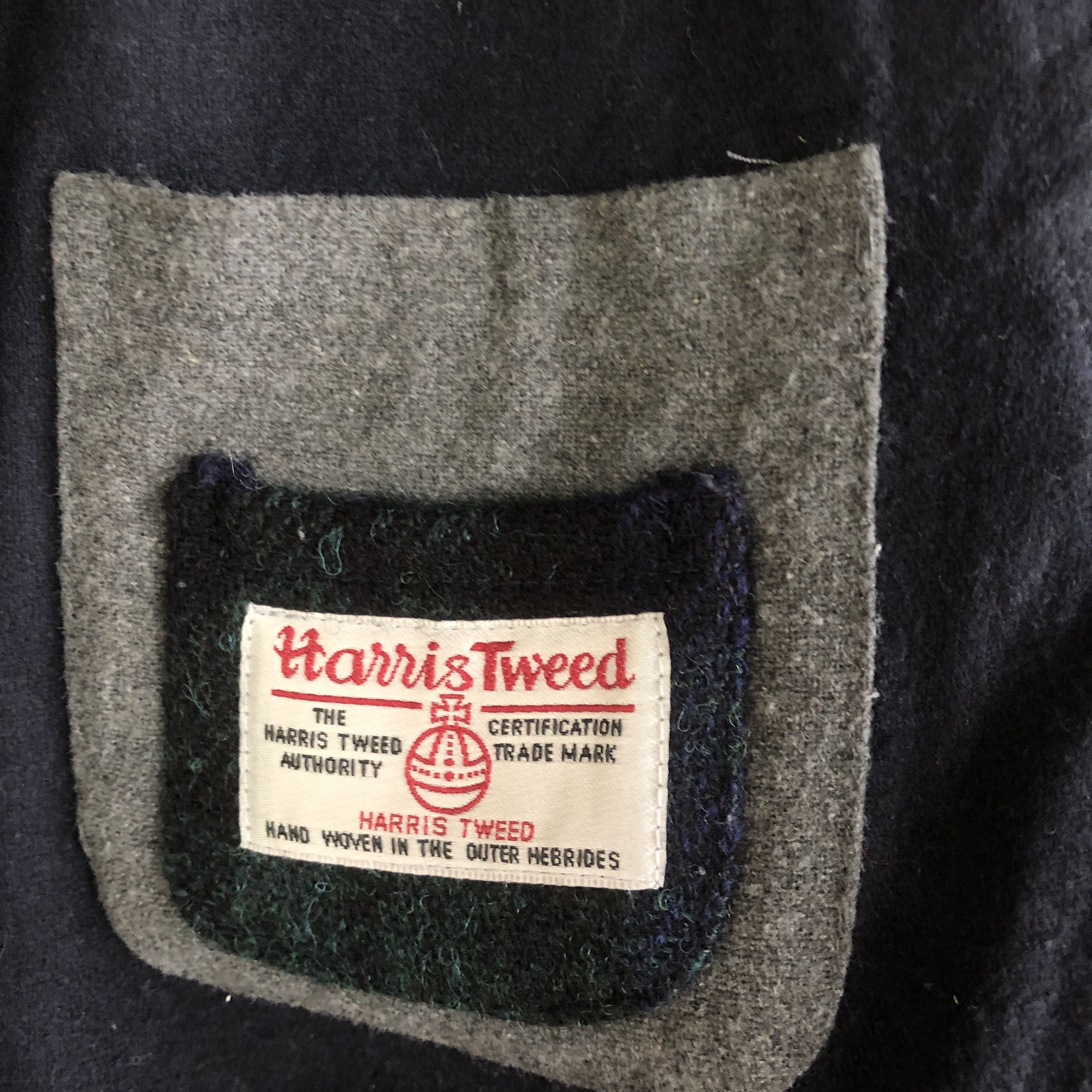 Vintage Vintage Harris Tweed Varsity Jacket Japanese Wool Jacket Size US S / EU 44-46 / 1 - 10 Thumbnail