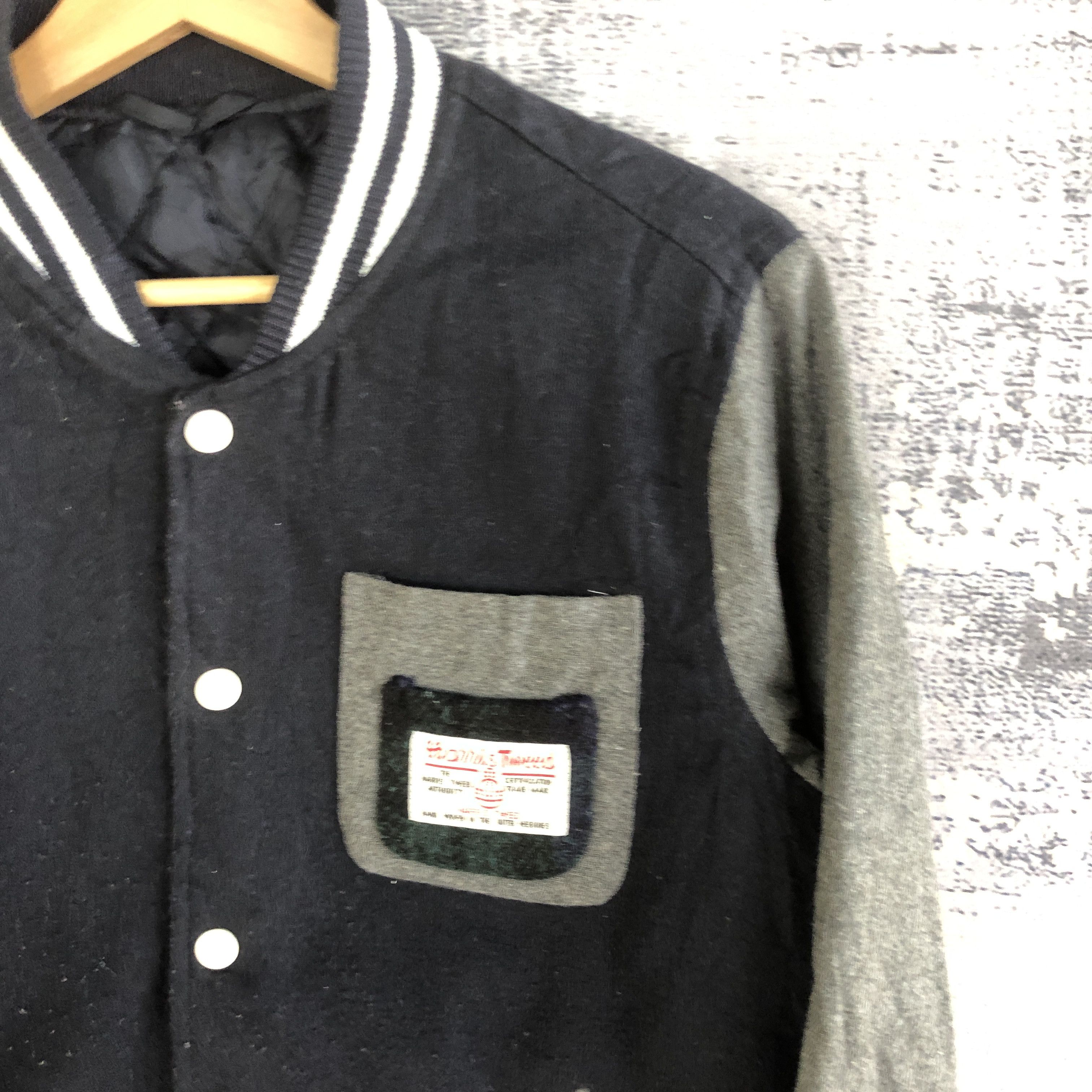 Vintage Vintage Harris Tweed Varsity Jacket Japanese Wool Jacket Size US S / EU 44-46 / 1 - 5 Thumbnail