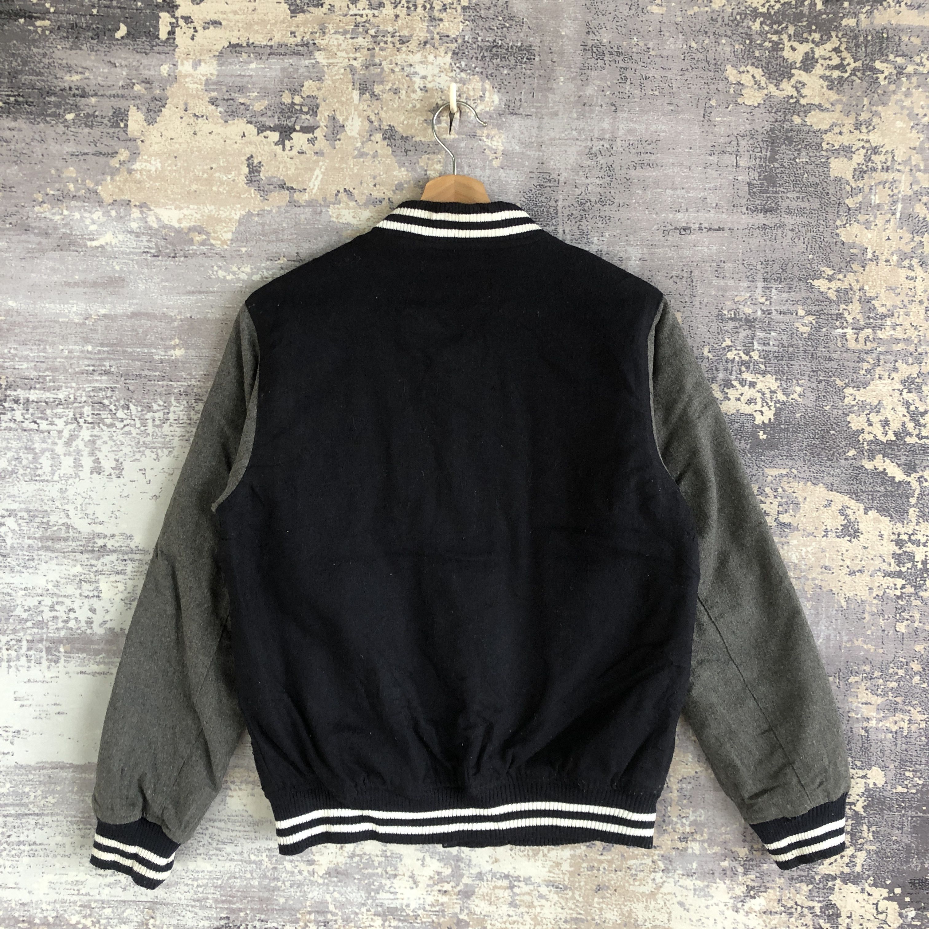 Vintage Vintage Harris Tweed Varsity Jacket Japanese Wool Jacket Size US S / EU 44-46 / 1 - 2 Thumbnail