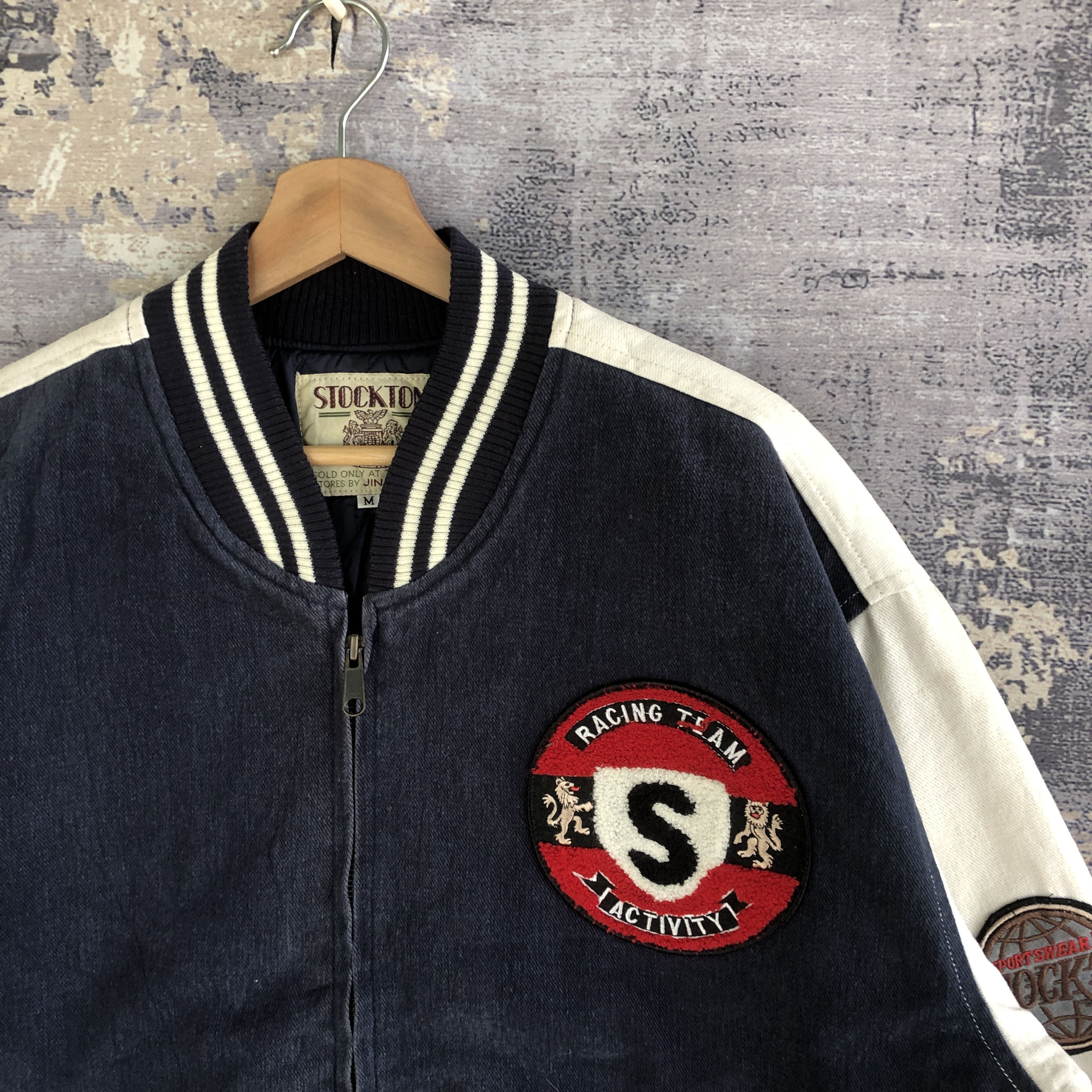 Japanese Brand × Vintage Vintage Stockton Varsity Jacket Japanese Wool Jacket Size US M / EU 48-50 / 2 - 4 Thumbnail