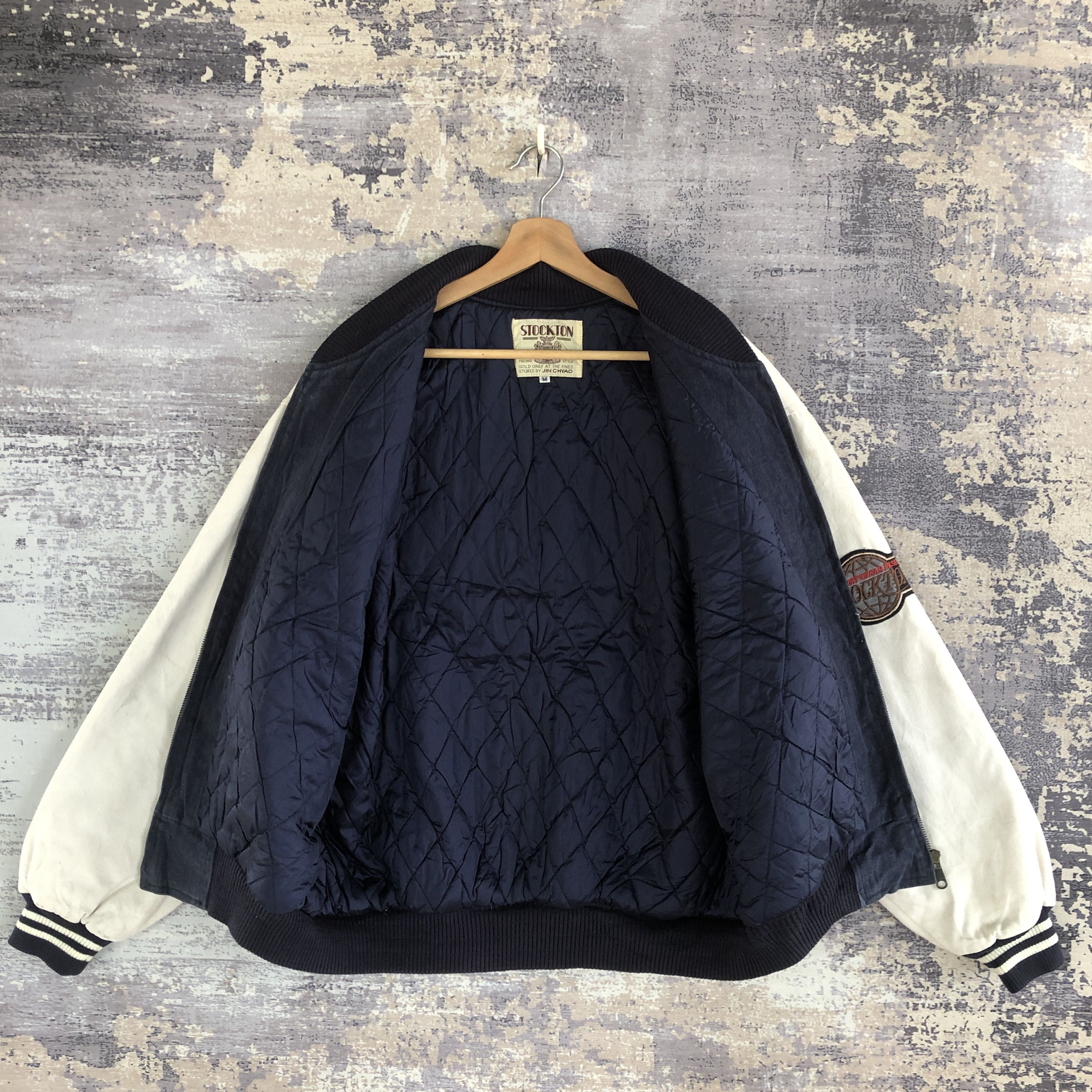 Japanese Brand × Vintage Vintage Stockton Varsity Jacket Japanese Wool Jacket Size US M / EU 48-50 / 2 - 8 Thumbnail
