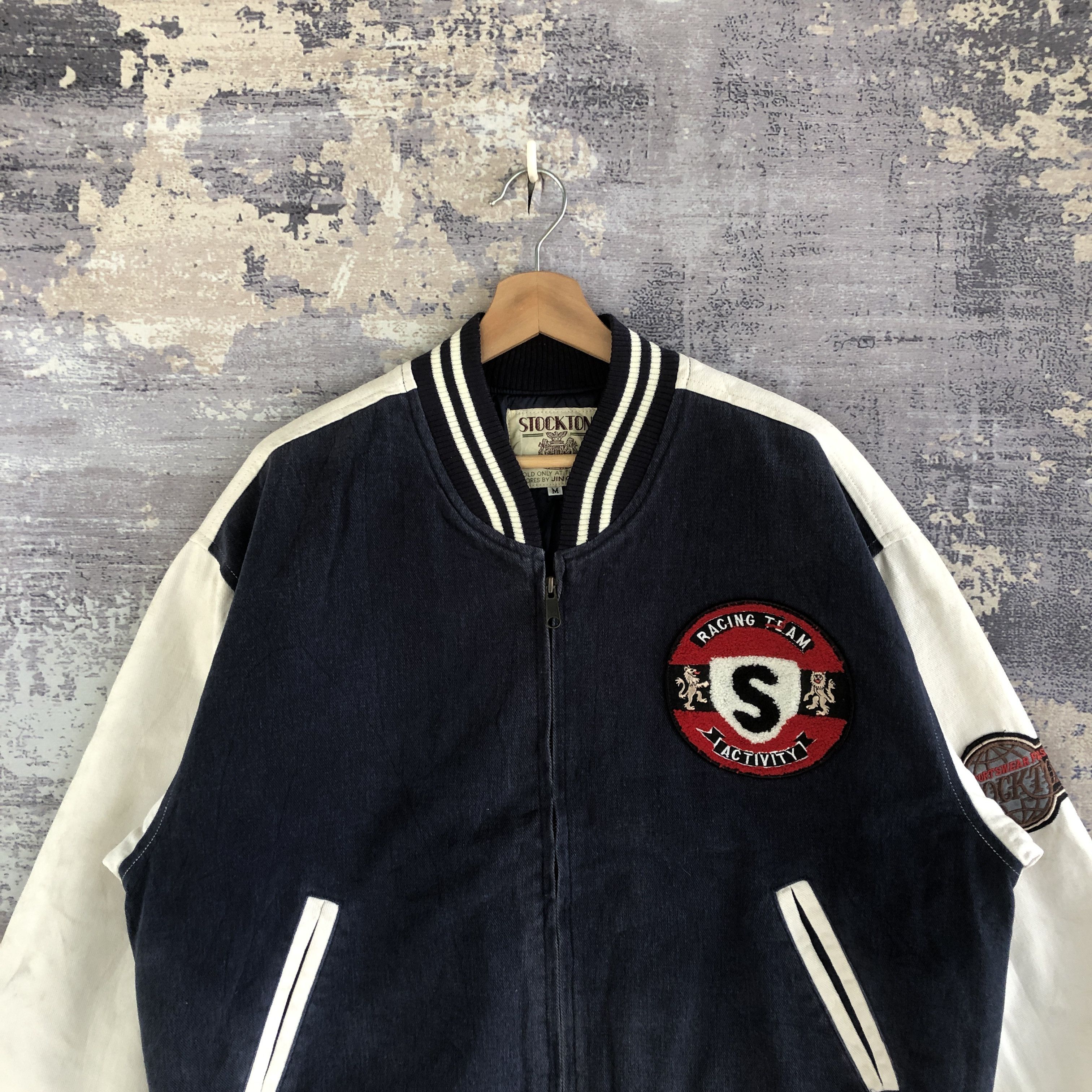 Japanese Brand × Vintage Vintage Stockton Varsity Jacket Japanese Wool Jacket Size US M / EU 48-50 / 2 - 3 Thumbnail