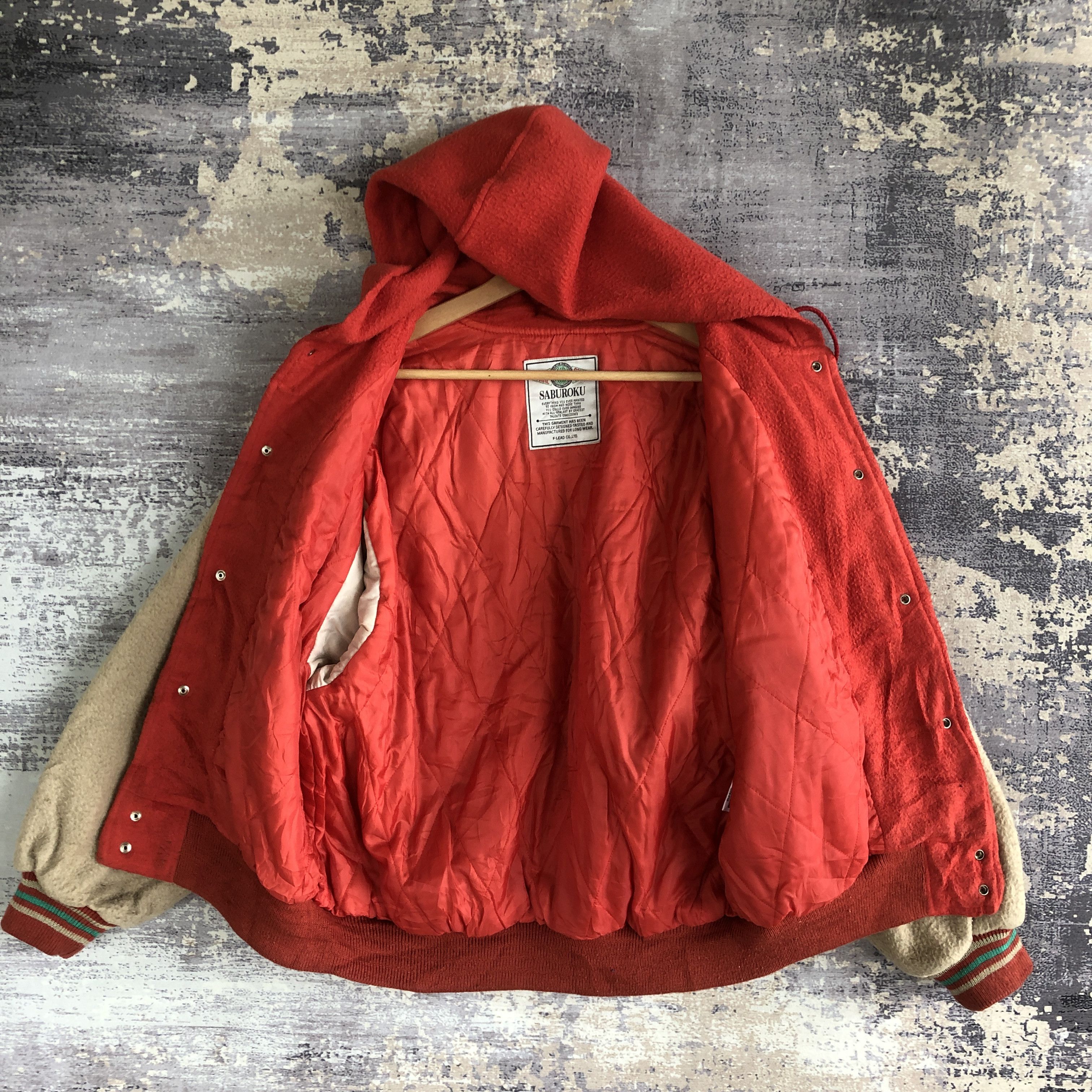 Vintage Vintage Saburoku Varsity Jacket Baseball Hoodie Wool Jacket Size US M / EU 48-50 / 2 - 5 Thumbnail