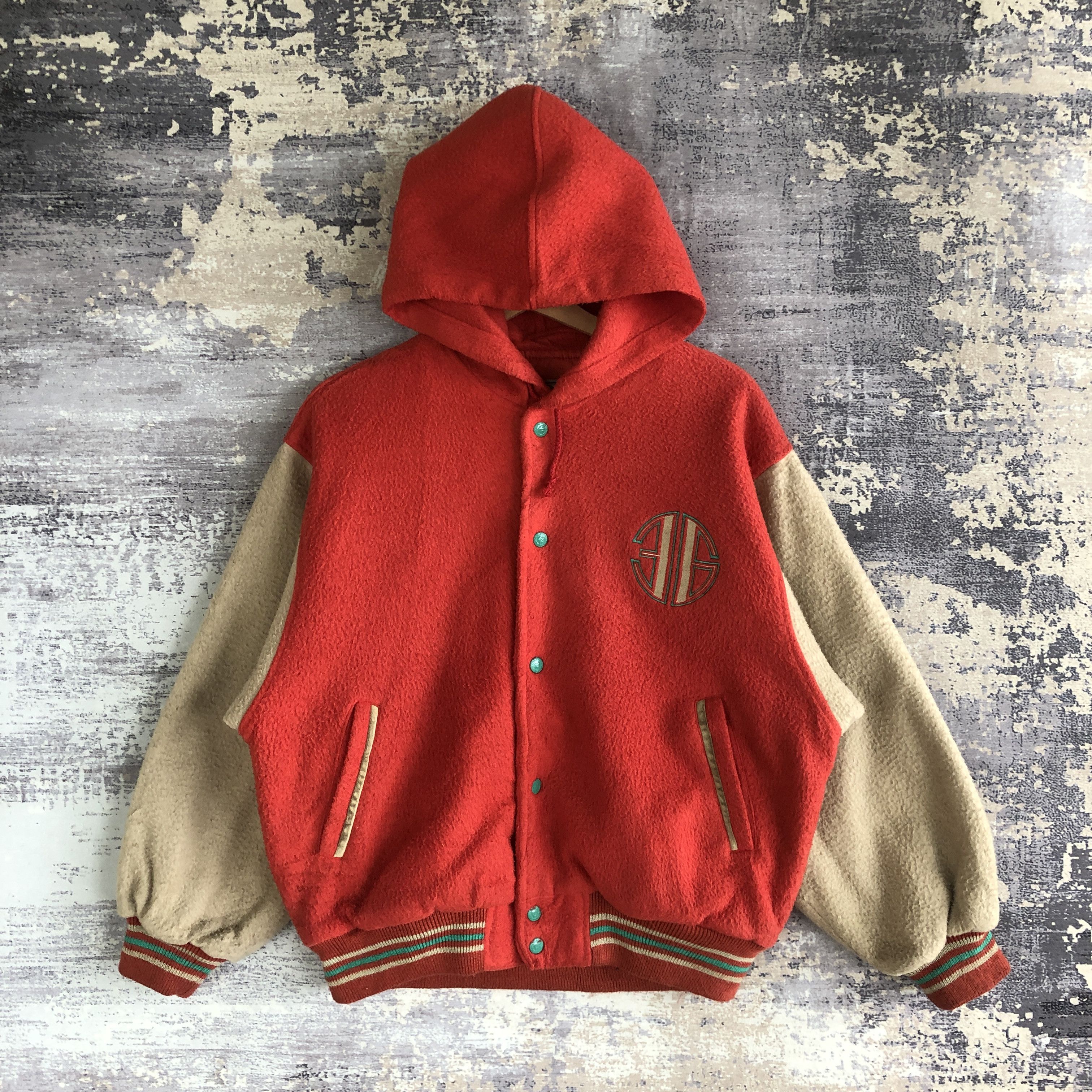 Vintage Vintage Saburoku Varsity Jacket Baseball Hoodie Wool Jacket Size US M / EU 48-50 / 2 - 1 Thumbnail