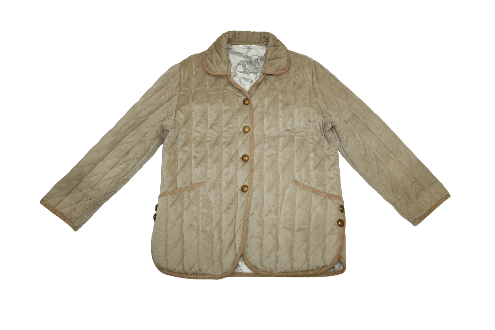 Salvatore Ferragamo Valtherm Heather Antique Quilted Baroque Lined Casual jacket Size US M / EU 48-50 / 2 - 2 Thumbnail