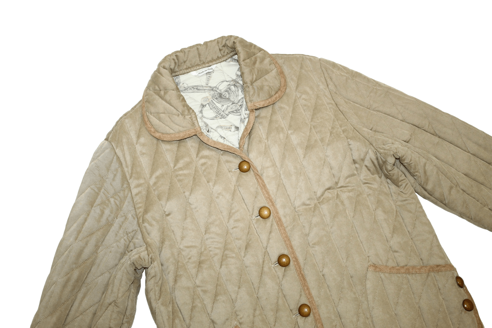 Salvatore Ferragamo Valtherm Heather Antique Quilted Baroque Lined Casual jacket Size US M / EU 48-50 / 2 - 7 Thumbnail