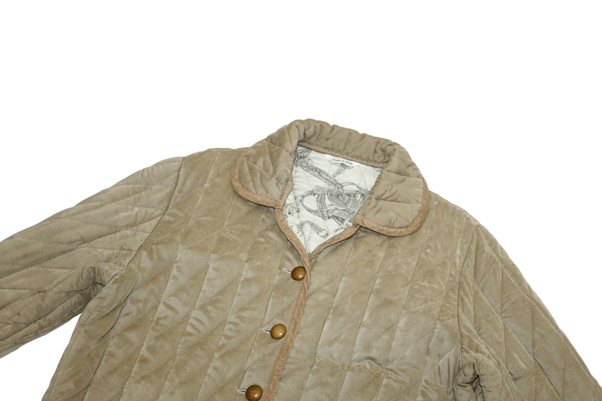 Salvatore Ferragamo Valtherm Heather Antique Quilted Baroque Lined Casual jacket Size US M / EU 48-50 / 2 - 3 Thumbnail