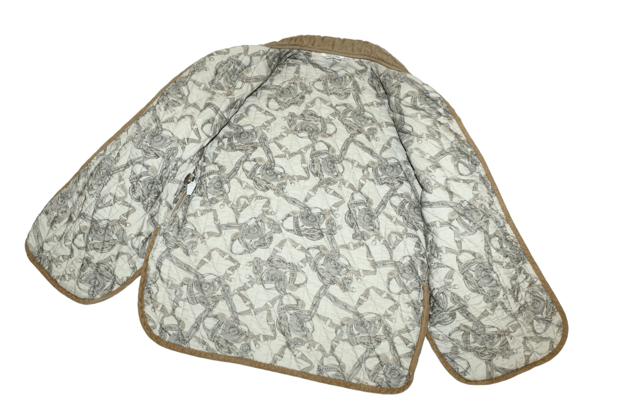 Salvatore Ferragamo Valtherm Heather Antique Quilted Baroque Lined Casual jacket Size US M / EU 48-50 / 2 - 4 Thumbnail