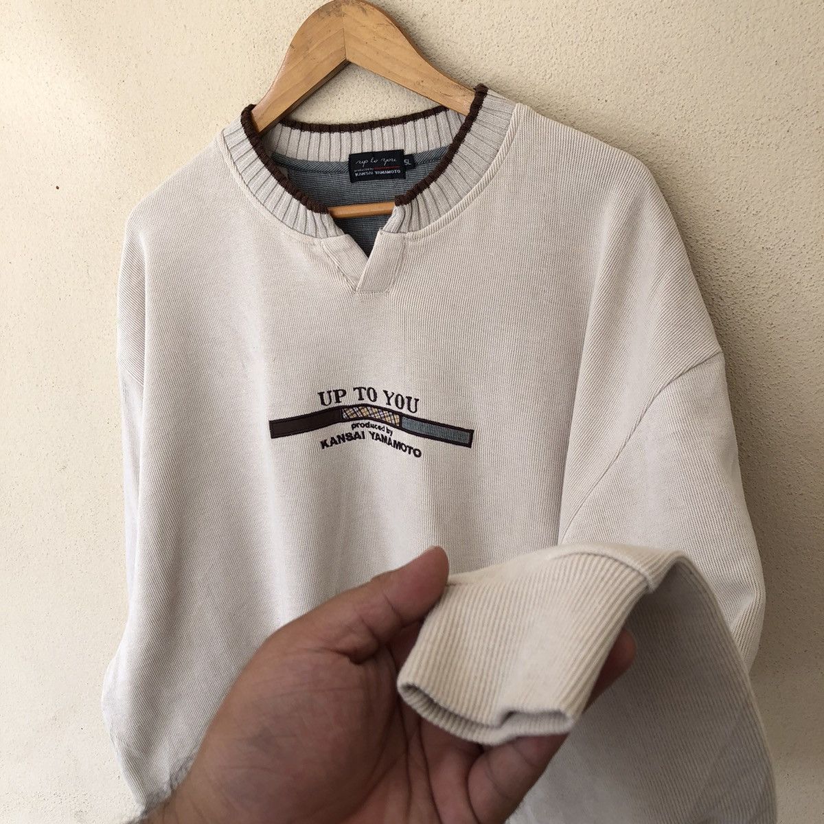 Japanese Brand LONG SLEEVE SWEATSHIRT UP TO YOU KANSAI YAMAMOTO Size US XXL / EU 58 / 5 - 6 Thumbnail