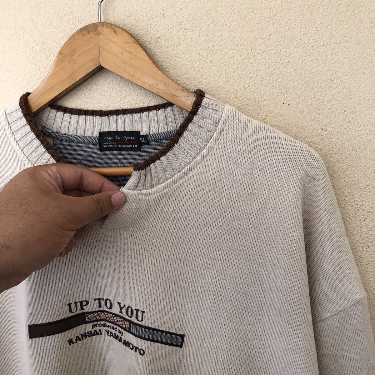 Japanese Brand LONG SLEEVE SWEATSHIRT UP TO YOU KANSAI YAMAMOTO Size US XXL / EU 58 / 5 - 4 Thumbnail