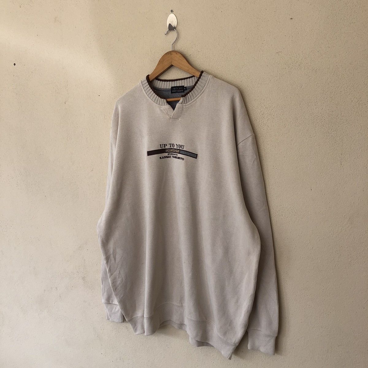 Japanese Brand LONG SLEEVE SWEATSHIRT UP TO YOU KANSAI YAMAMOTO Size US XXL / EU 58 / 5 - 2 Thumbnail